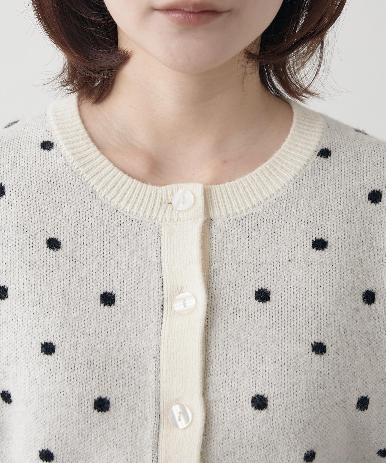 mline(エムライン) [mline]コンパクト ドットカーディガン