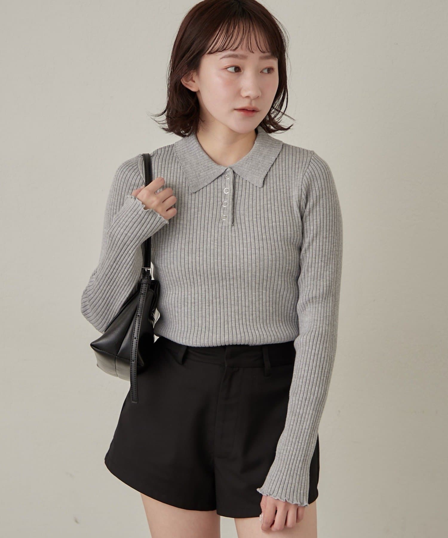 mline(エムライン) [mline]リブヘンリーニット