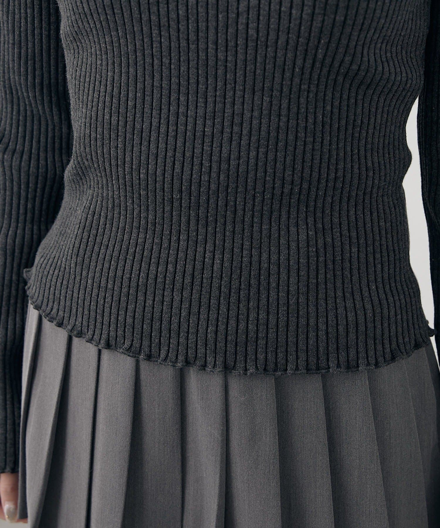 mline(エムライン) [mline]リブヘンリーニット