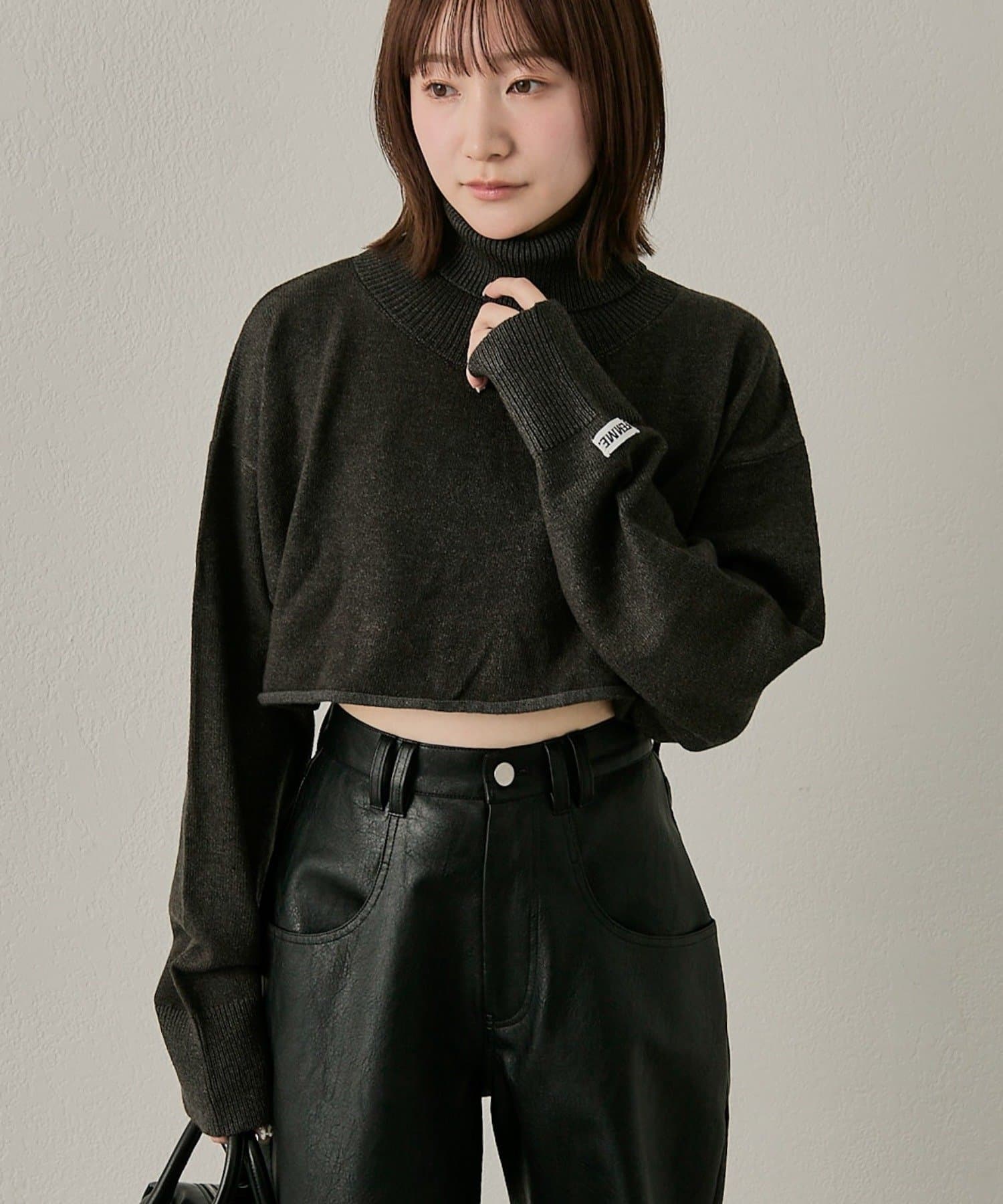 mline(エムライン) [mline]ショート タートルニット