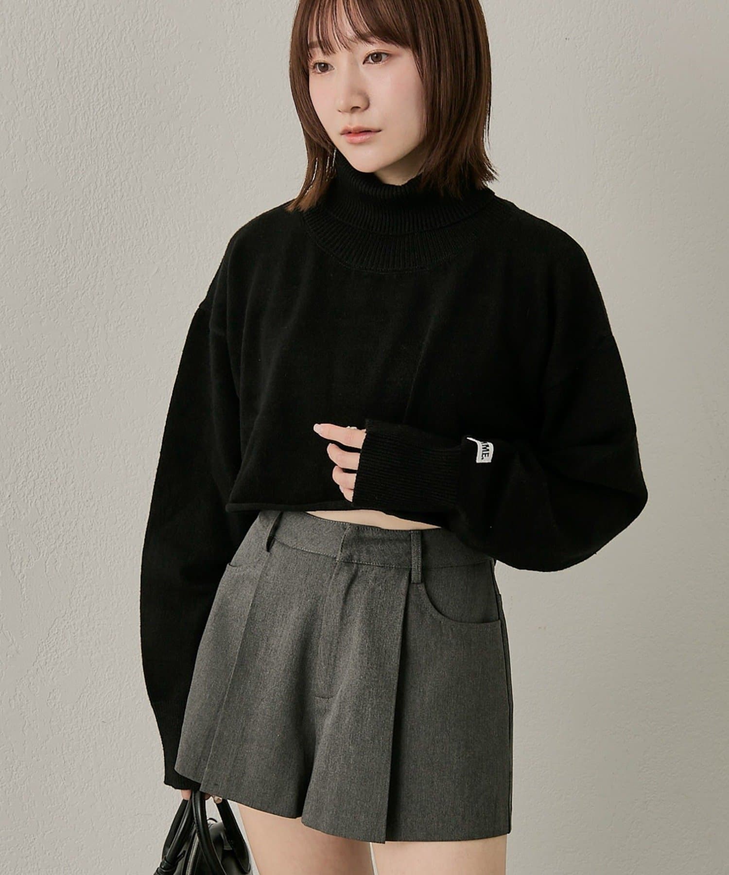 mline(エムライン) [mline]ショート タートルニット