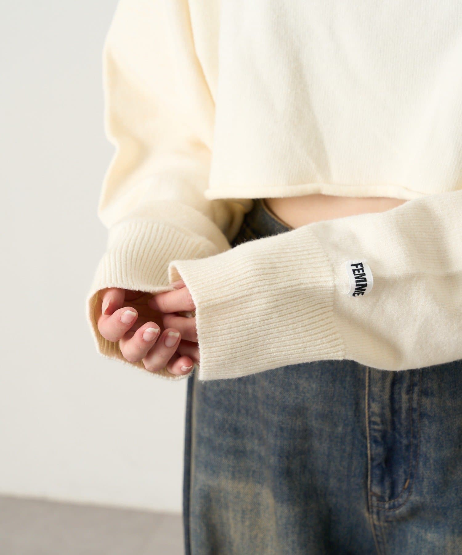 mline(エムライン) [mline]ショート タートルニット