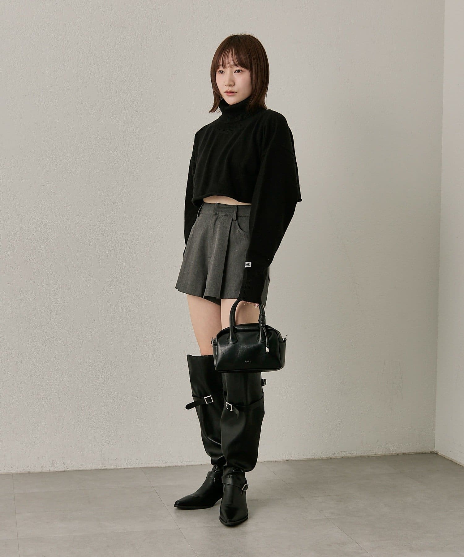 mline(エムライン) [mline]ショート タートルニット