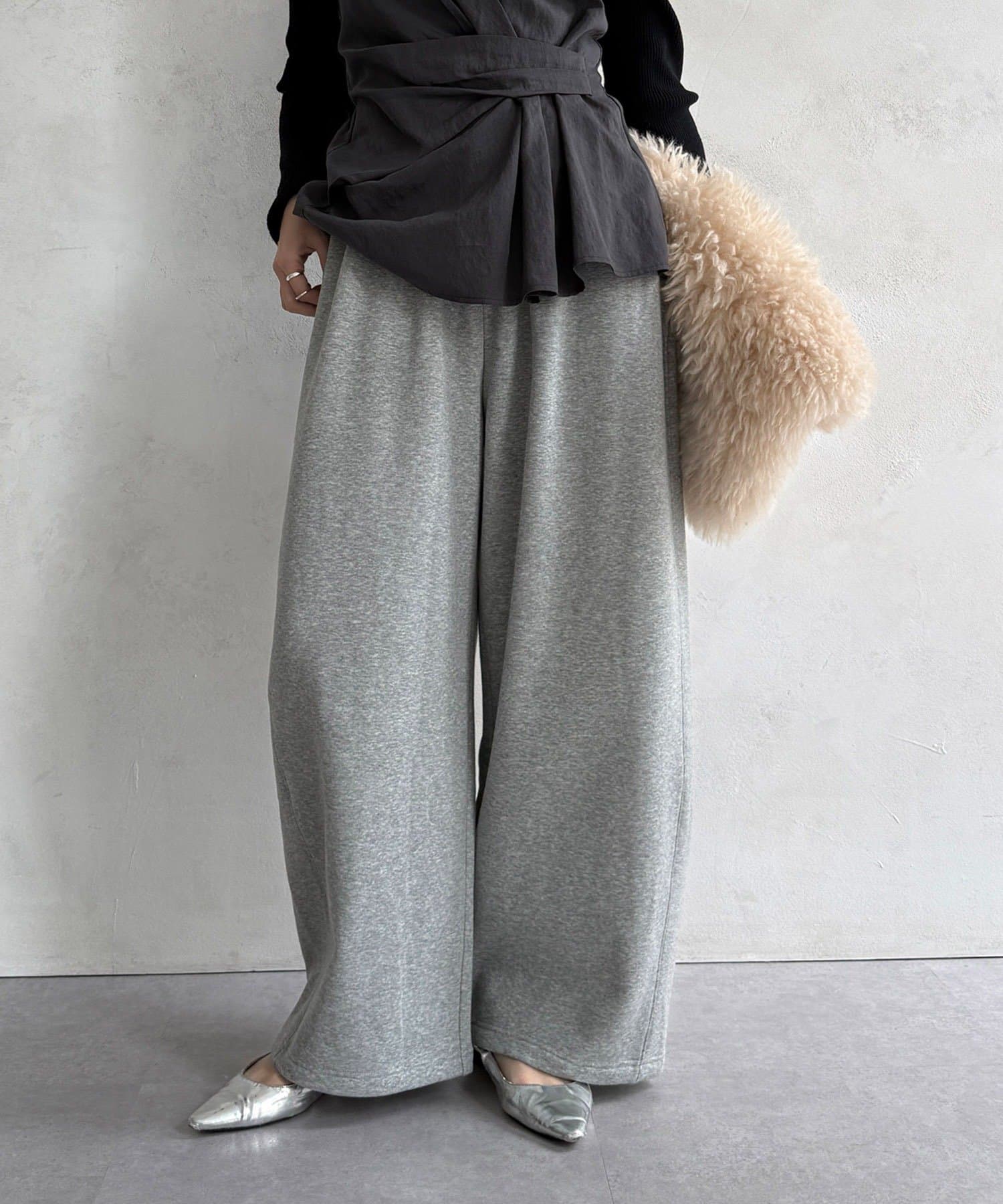 DOUDOU(ドゥドゥ) 【着る毛布！】ボンバーヒートスウェットパンツ