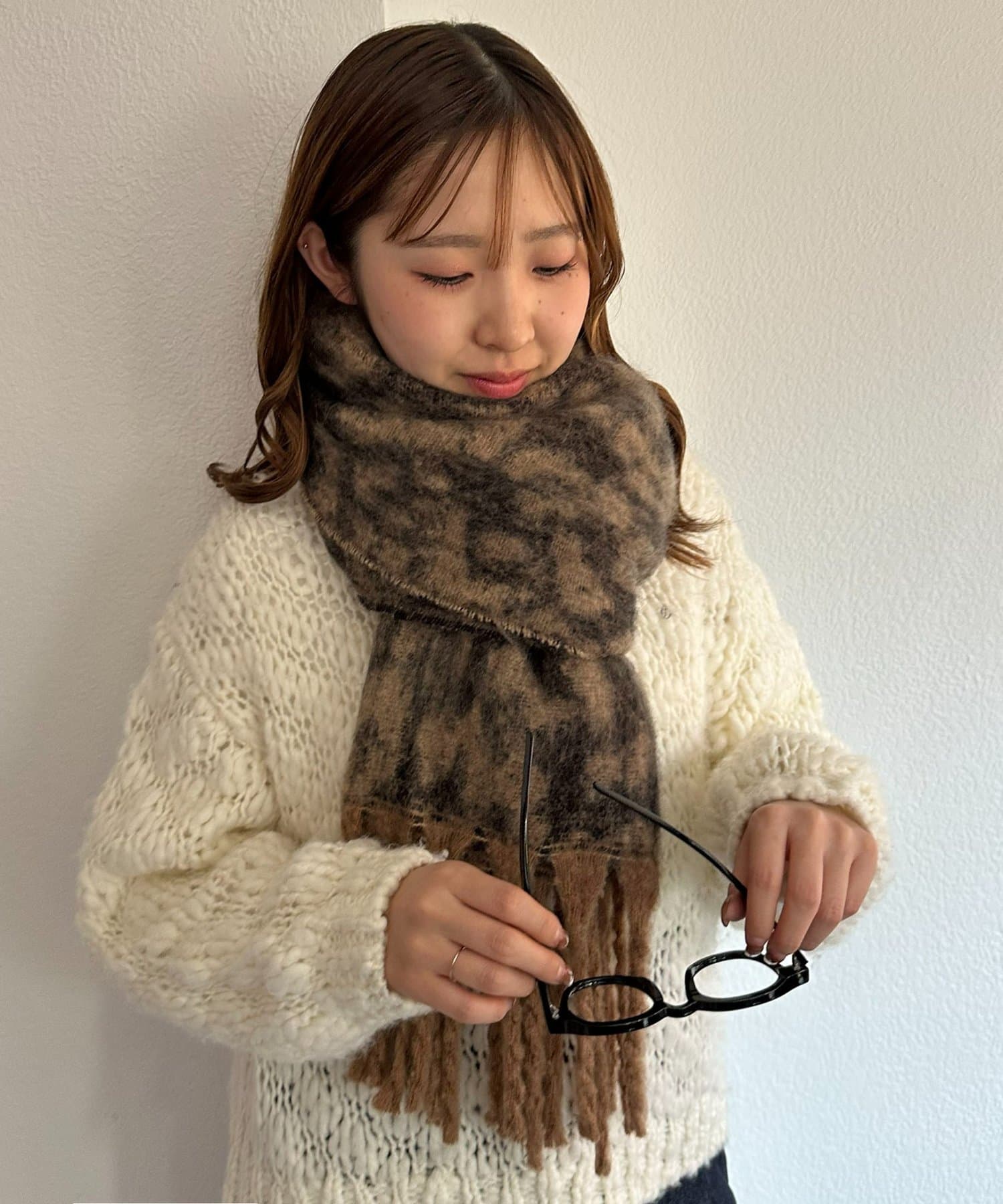 DISCOAT(ディスコート) 【ユニセックス】アニマル柄マフラー