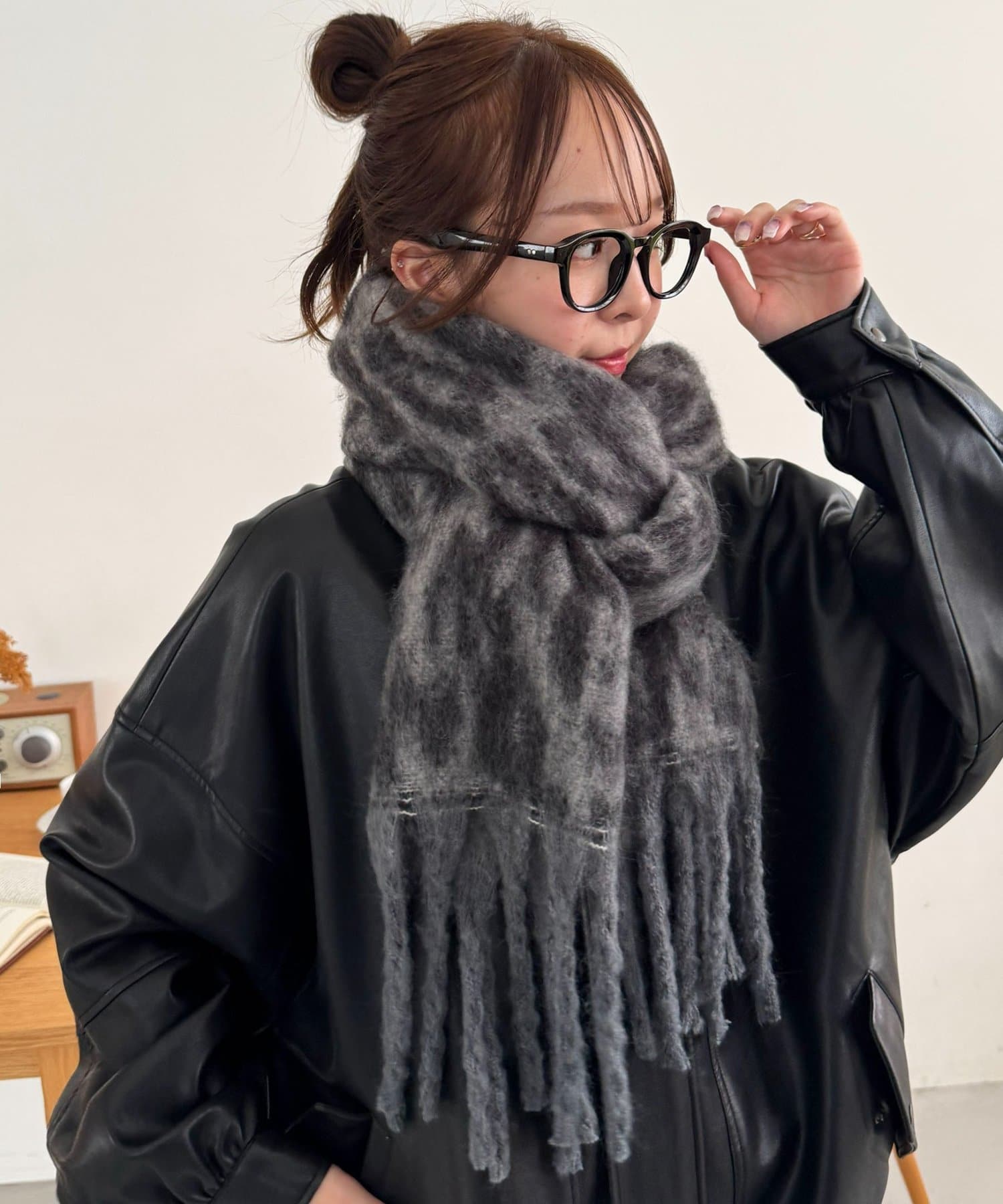 DISCOAT(ディスコート) 【ユニセックス】アニマル柄マフラー