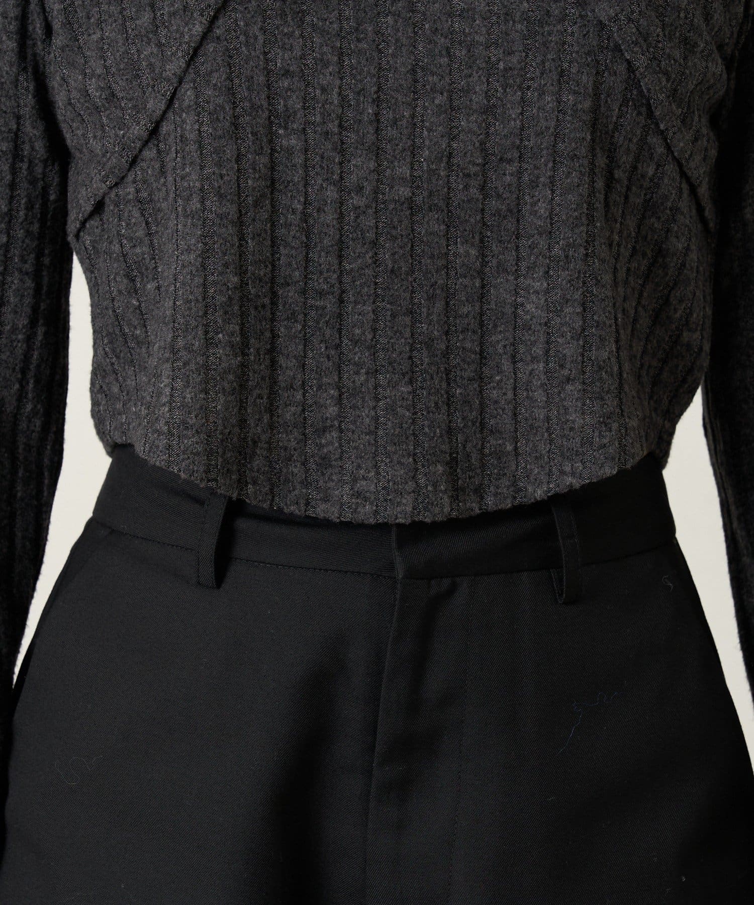 mline(エムライン) [mline]ロゴレイヤー ニットソー