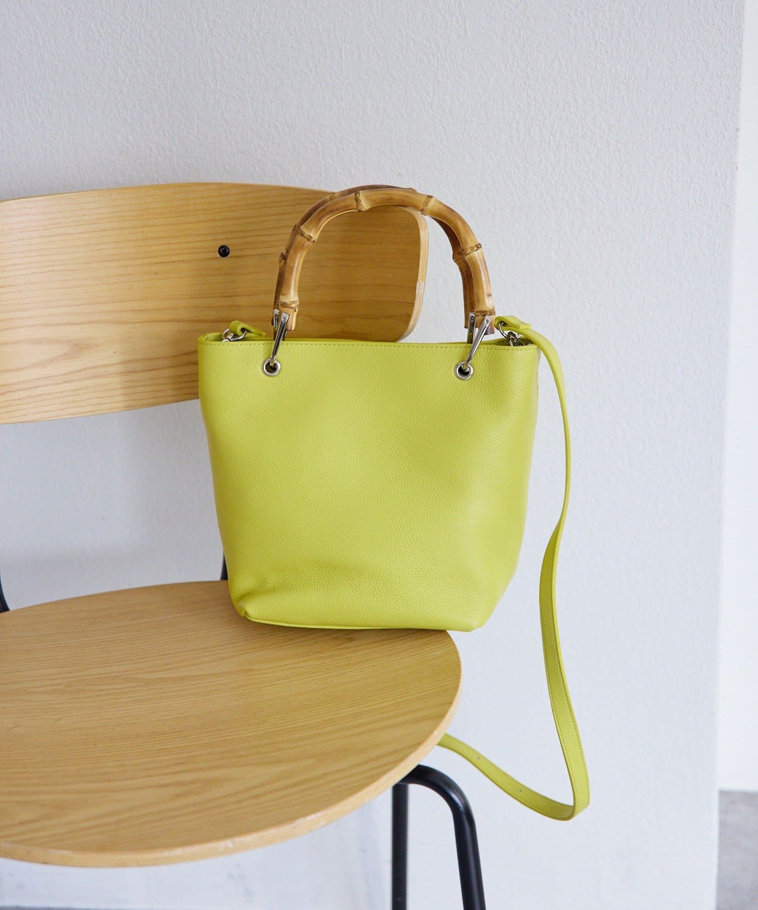 ear PAPILLONNER(イア パピヨネ) 《本革》バンブートートバッグS