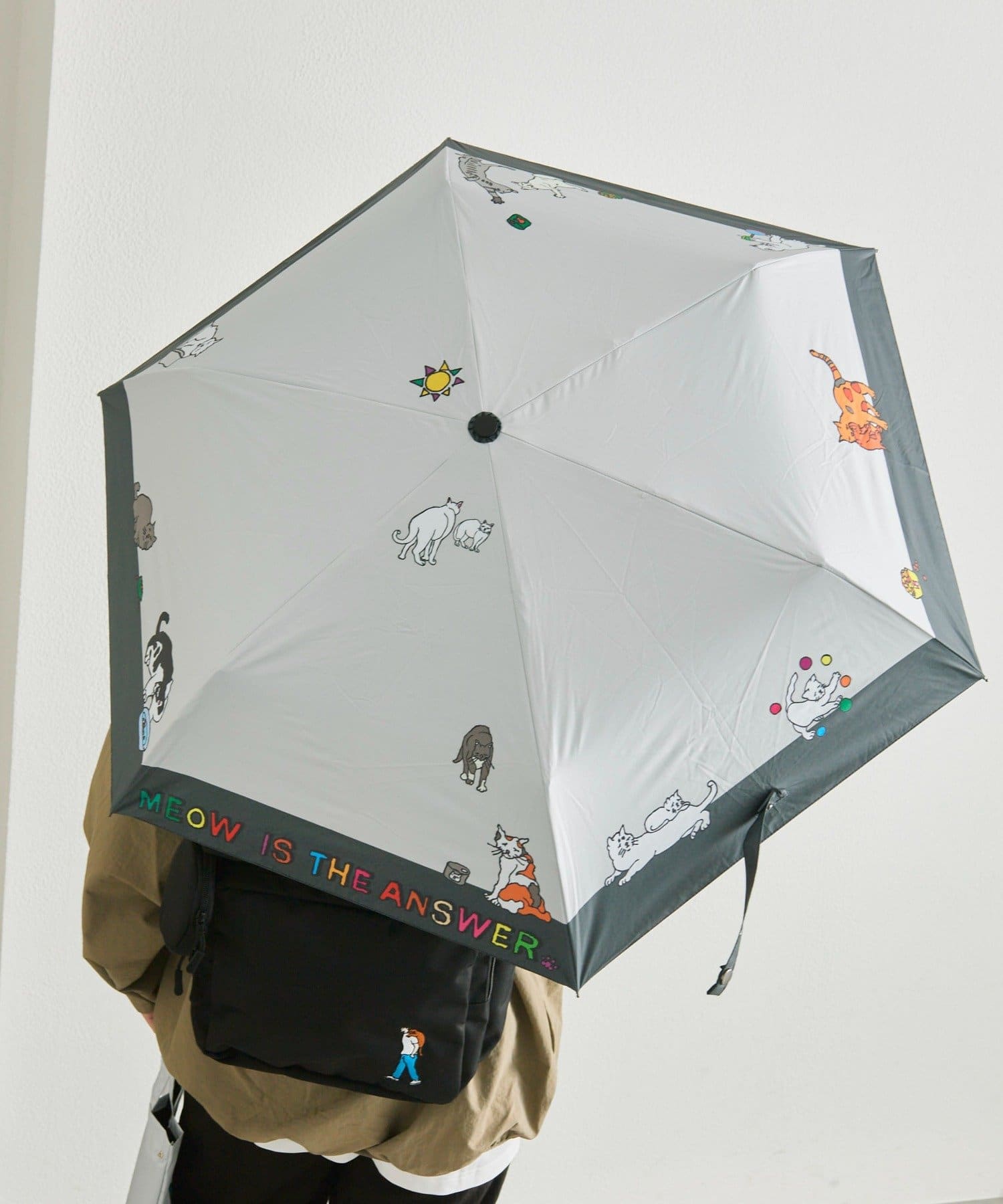 ear PAPILLONNER(イア パピヨネ) 【KEN NAKAYAMA×ear】コラボ晴雨兼用折りたたみ傘《UVカット率99.9%/遮光率99.99％/遮熱効果あり/耐風傘》