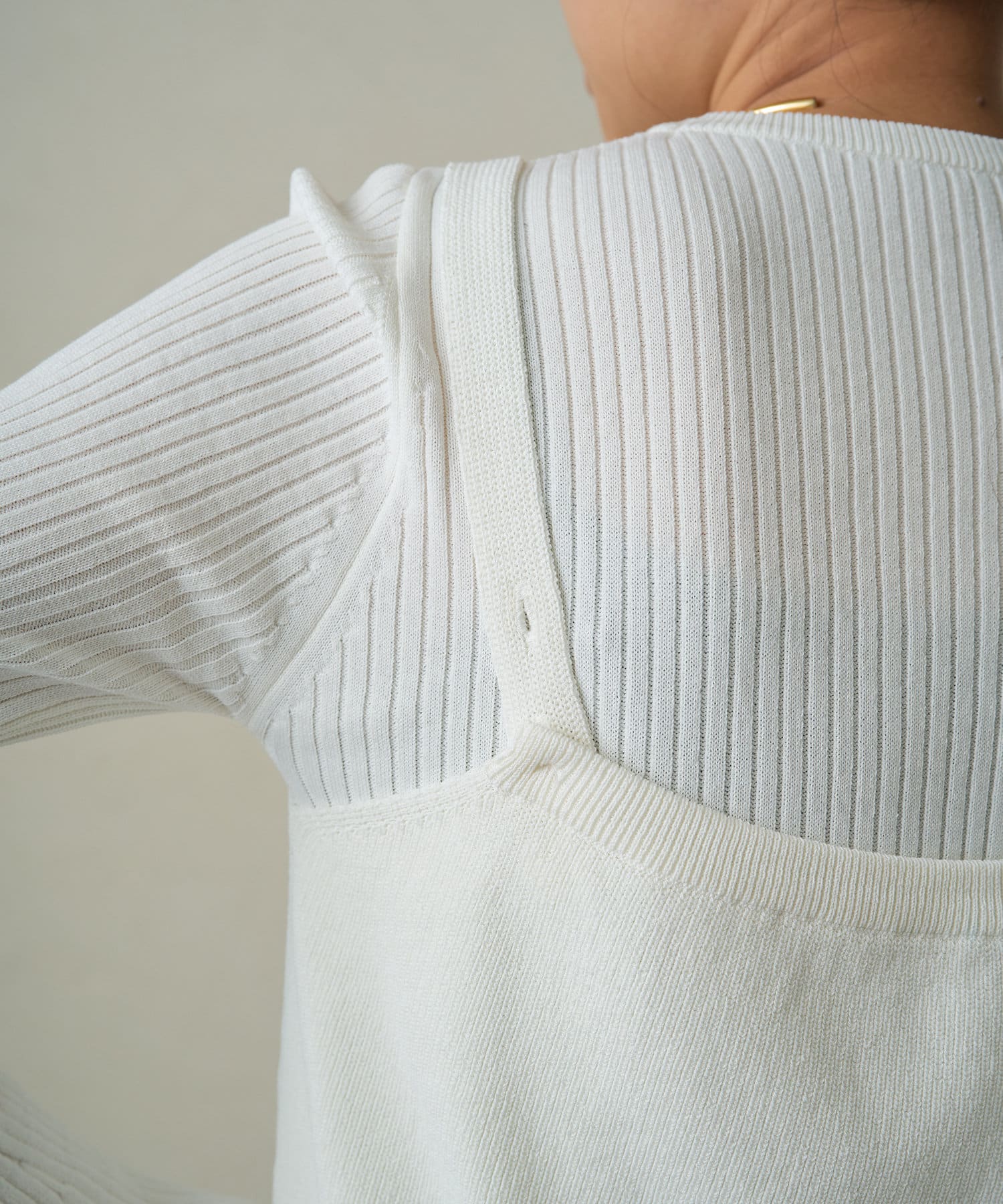 OUTLET(アウトレット) 【Loungedress】ニットビスチェ