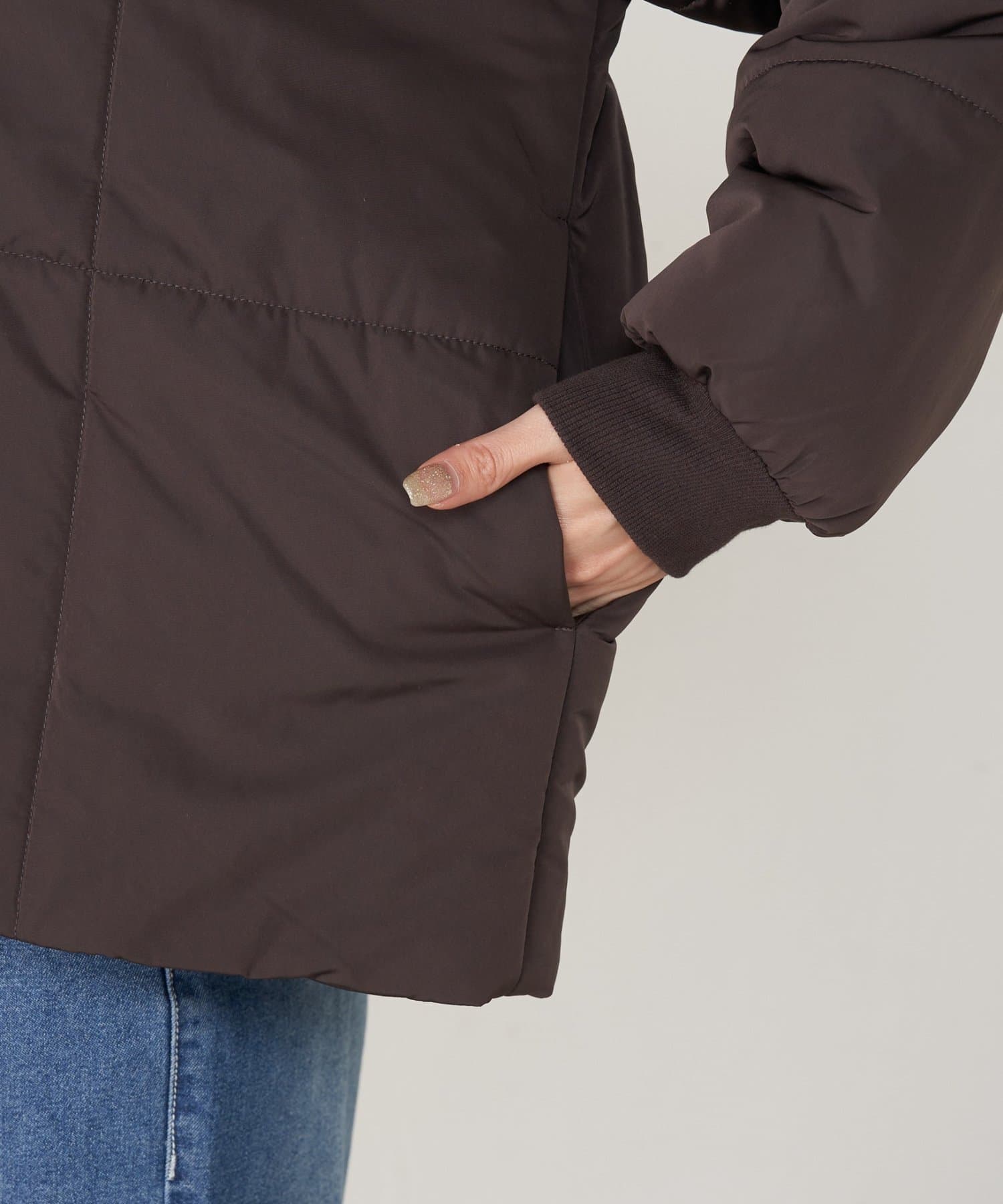 Jena　espace merveilleux(ジェナ　エスパスメルヴェイユ) 【軽量/小顔効果◎】キルティングラインジャケット