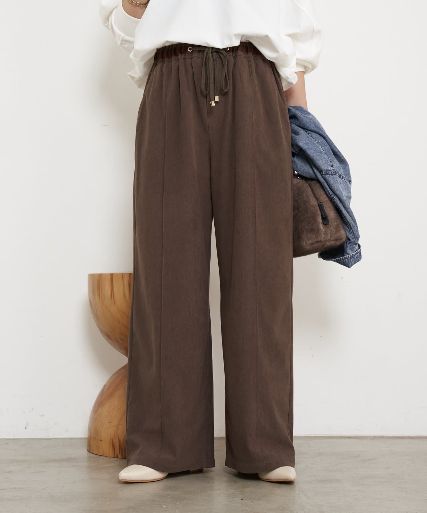 Jena　espace merveilleux(ジェナ　エスパスメルヴェイユ) コーデュロイイージーパンツ