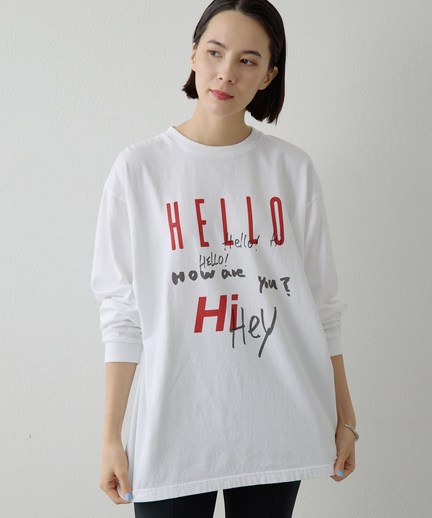 Whim Gazette(ウィム ガゼット) ロゴロングスリーブTシャツ