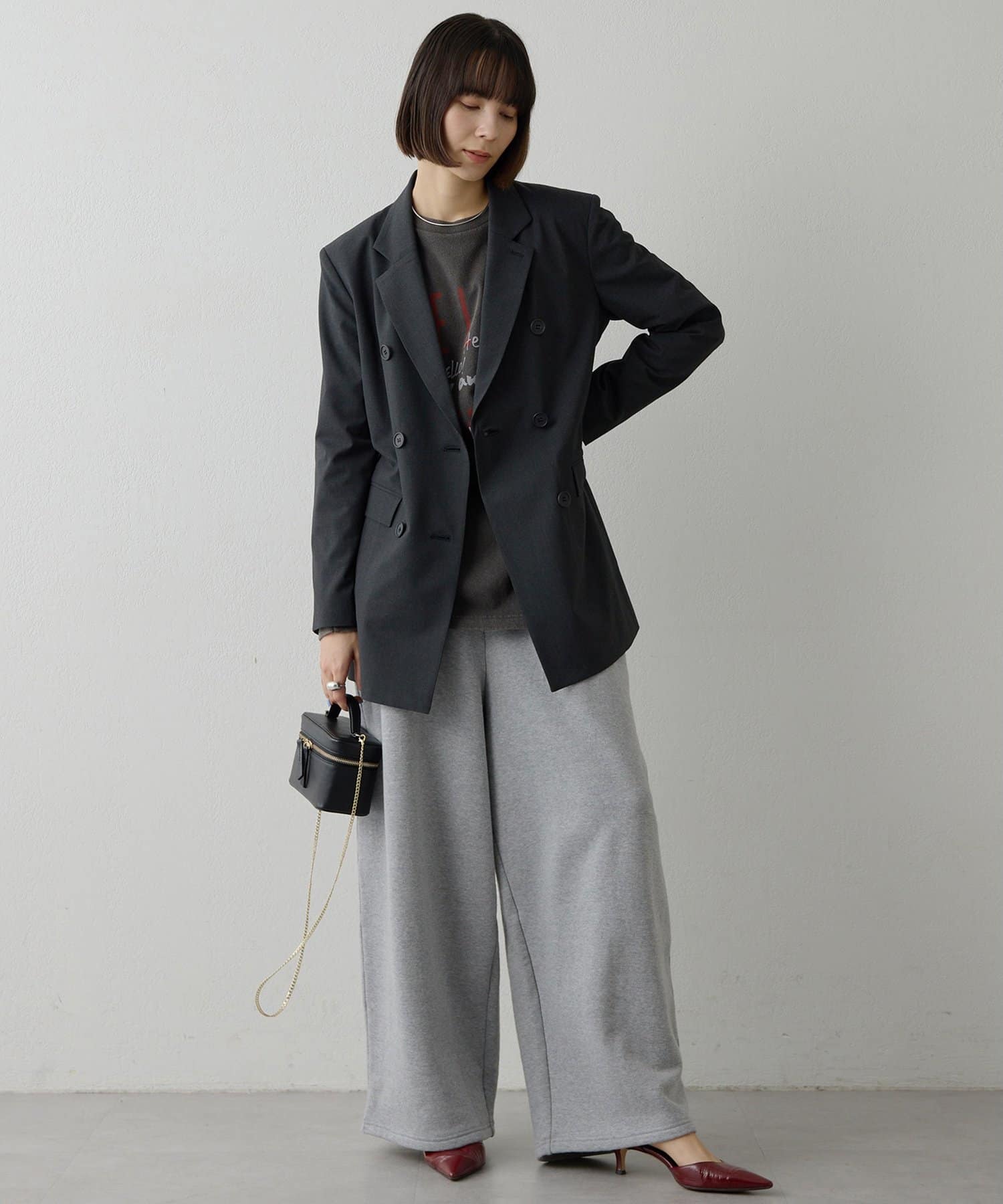 Whim Gazette(ウィム ガゼット) ロゴロングスリーブTシャツ