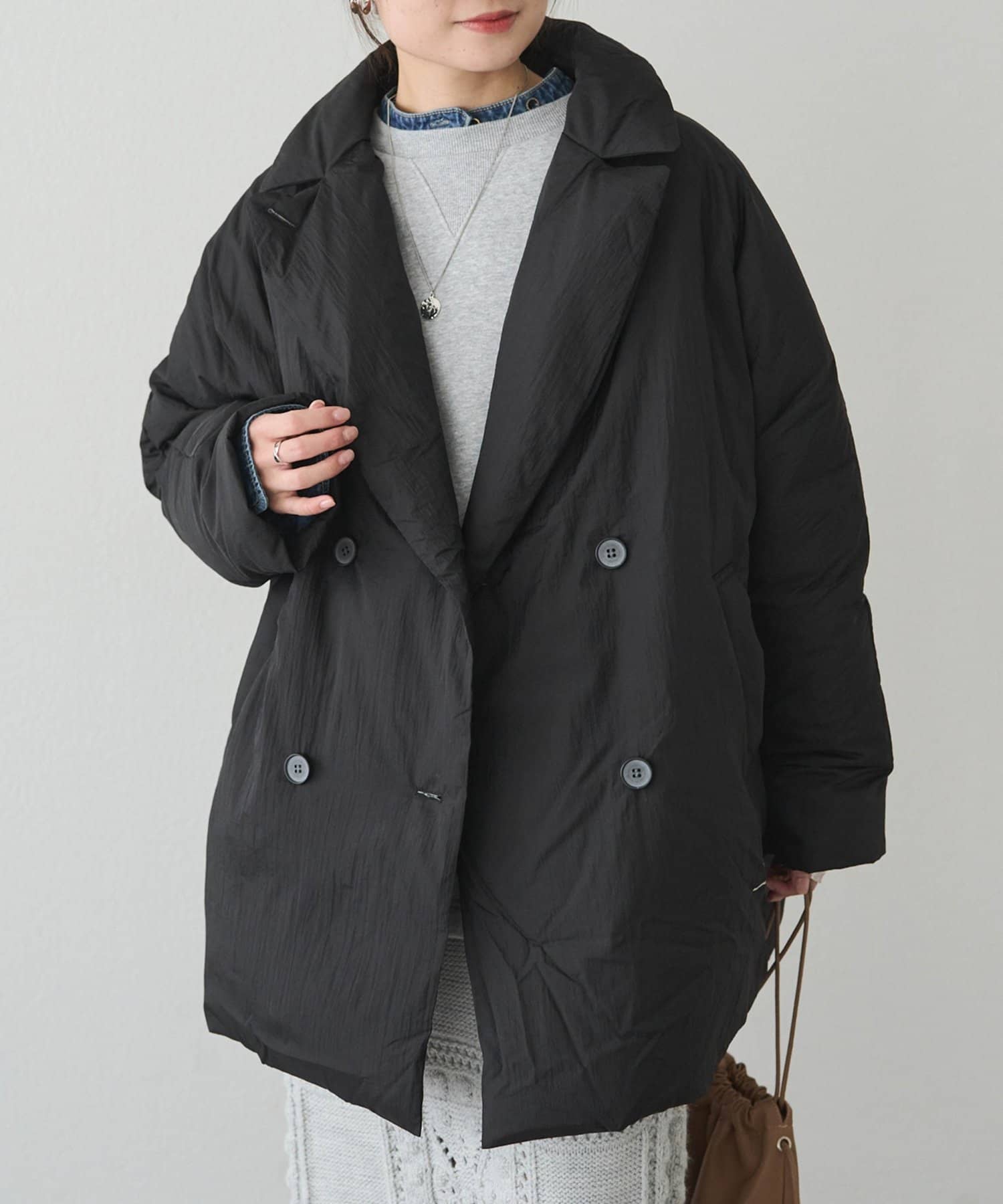 PUAL CE CIN(ピュアルセシン) リサイクルダウンテーラードコート