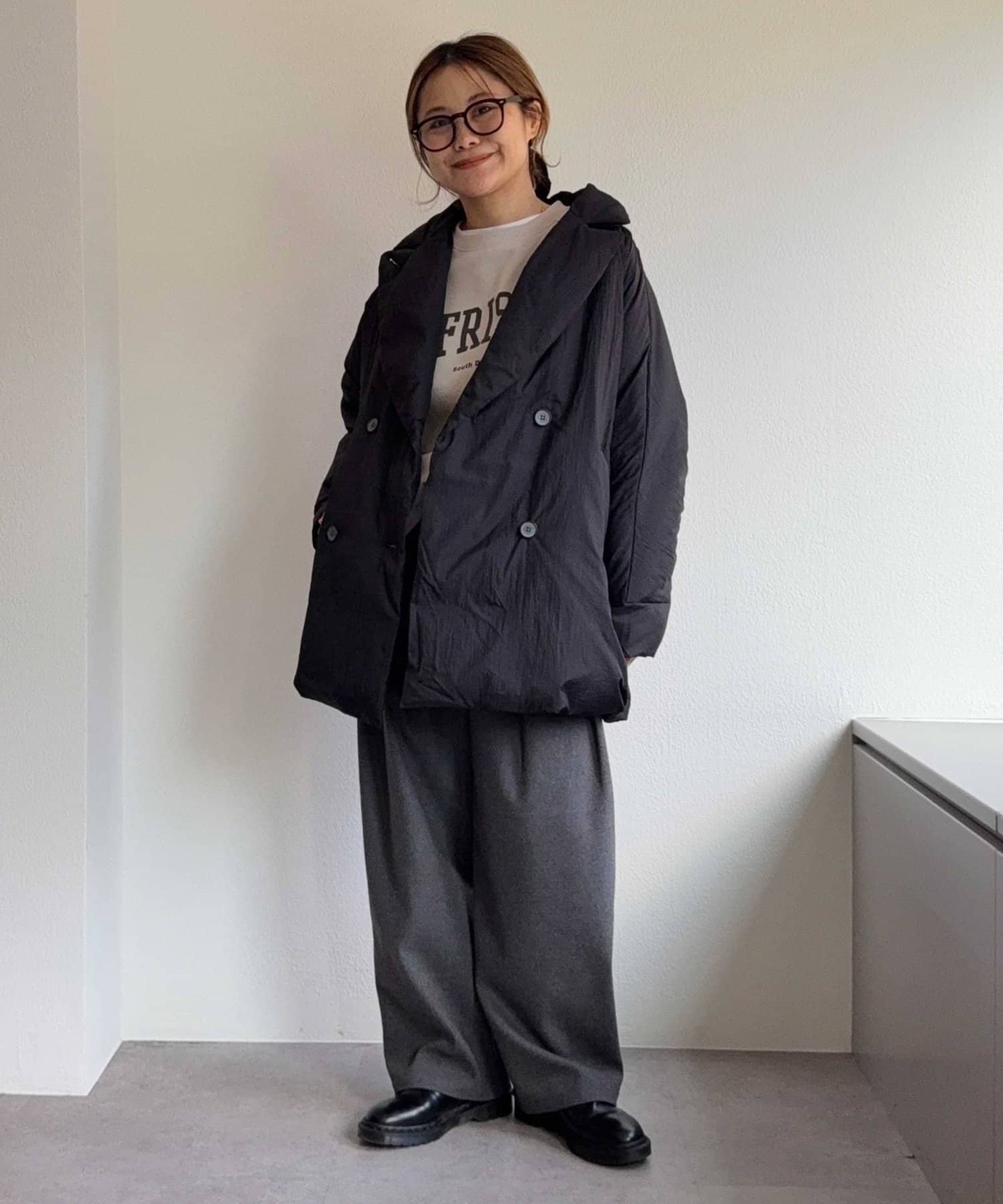 PUAL CE CIN(ピュアルセシン) リサイクルダウンテーラードコート