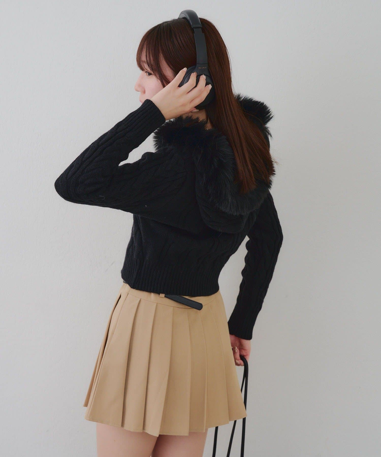 NICE CLAUP / OLIVE des OLIVE OUTLET(ナイスクラップ  / オリーブ デ オリーブ アウトレット) 【RMAF】ケーブルファーパーカー