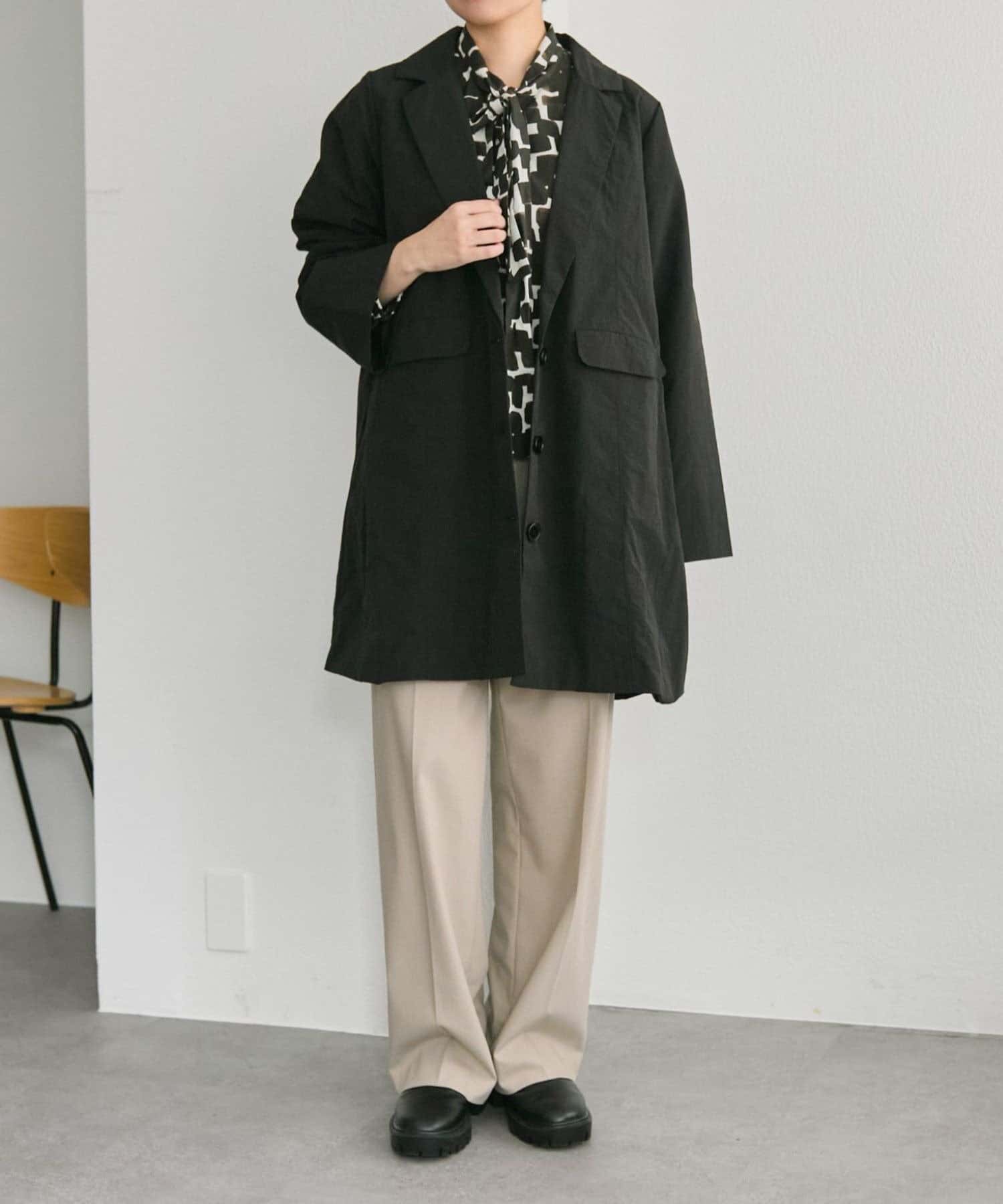 ear PAPILLONNER(イア パピヨネ) 《裏地付き/軽量着心地》シンプルジャケット【SUM1 STYLE(スミスタイル)】