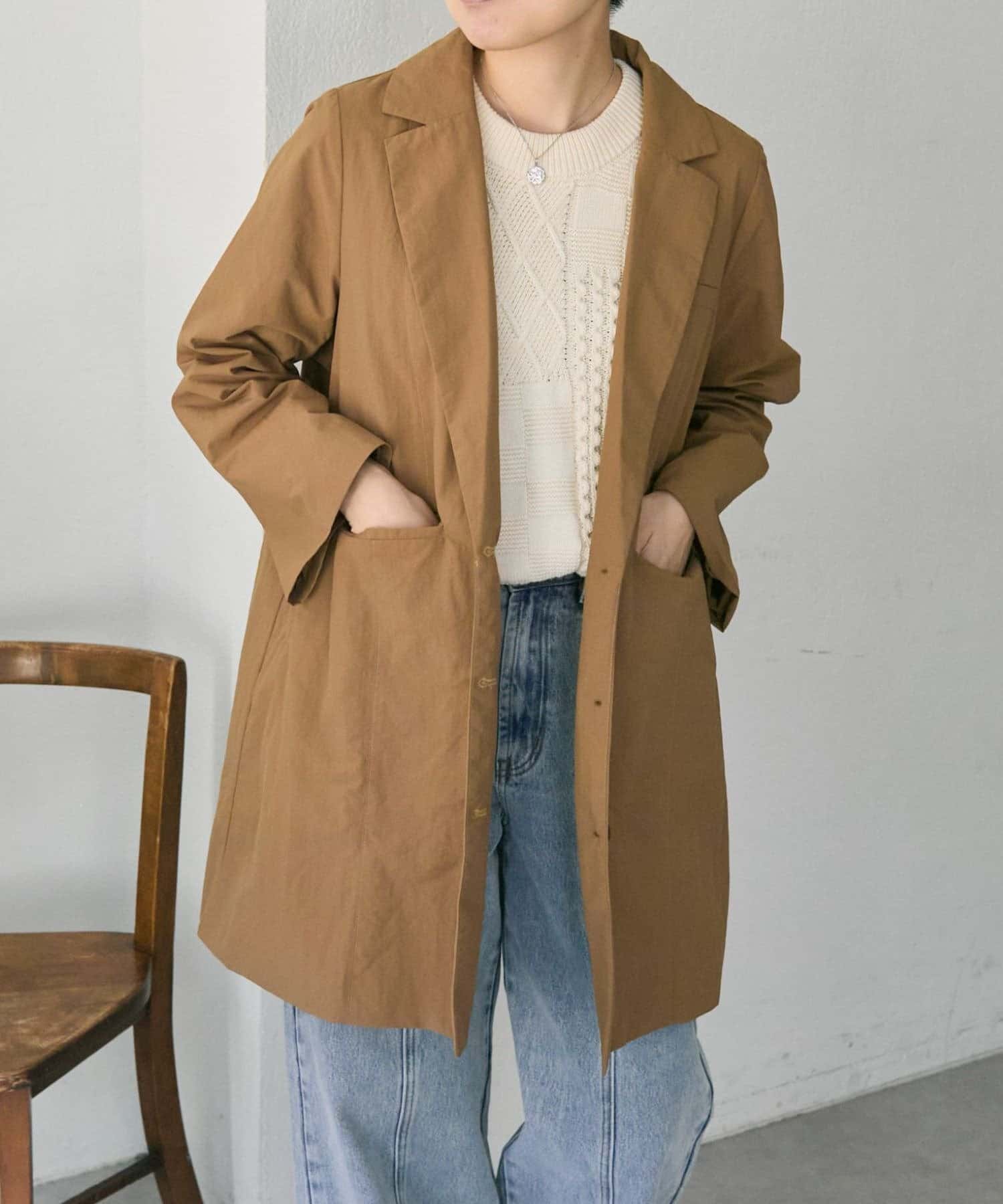 ear PAPILLONNER(イア パピヨネ) 《裏地付き/軽量着心地》シンプルジャケット【SUM1 STYLE(スミスタイル)】