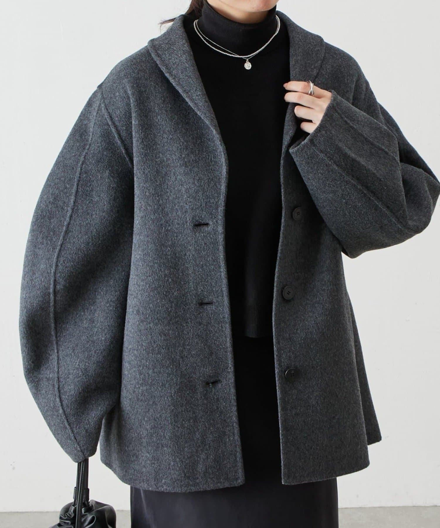 BEARDSLEY(ビアズリー) 《RRACE》ショールカラーハーフコート