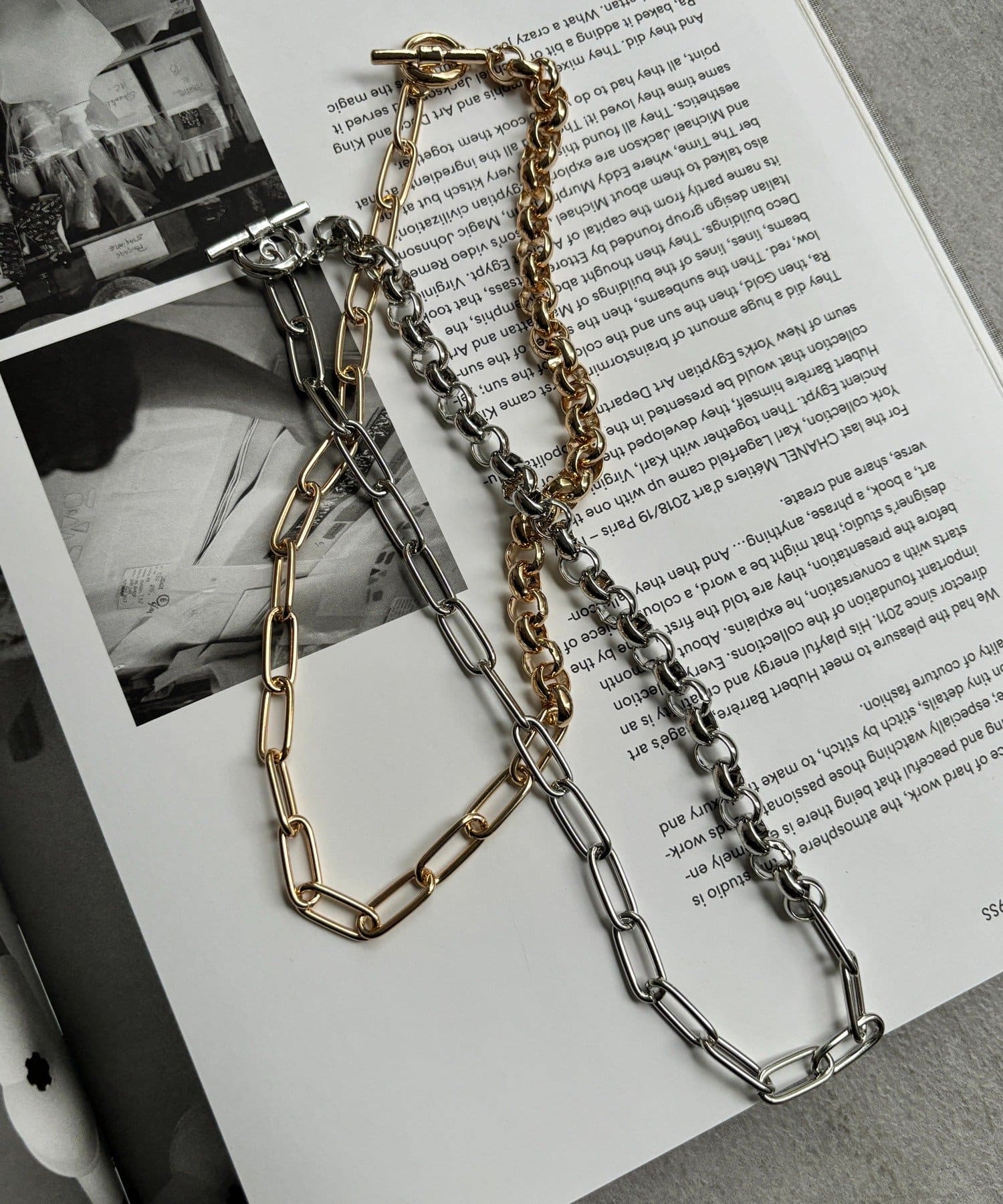 DOUDOU(ドゥドゥ) ミックスチェーンラリエット