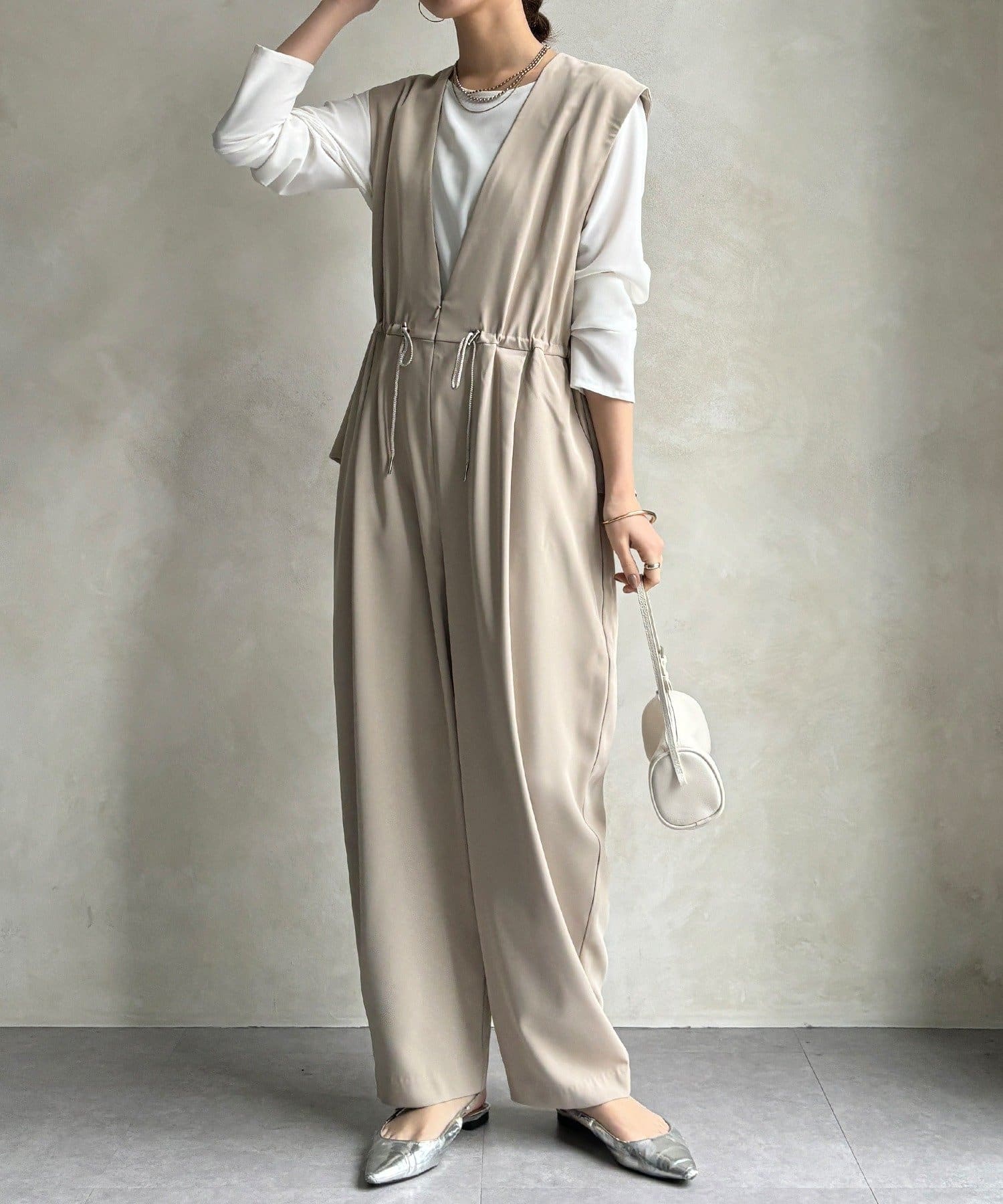 DOUDOU(ドゥドゥ) 【WEB限定/オケージョン対応】ペプラムオールインワン