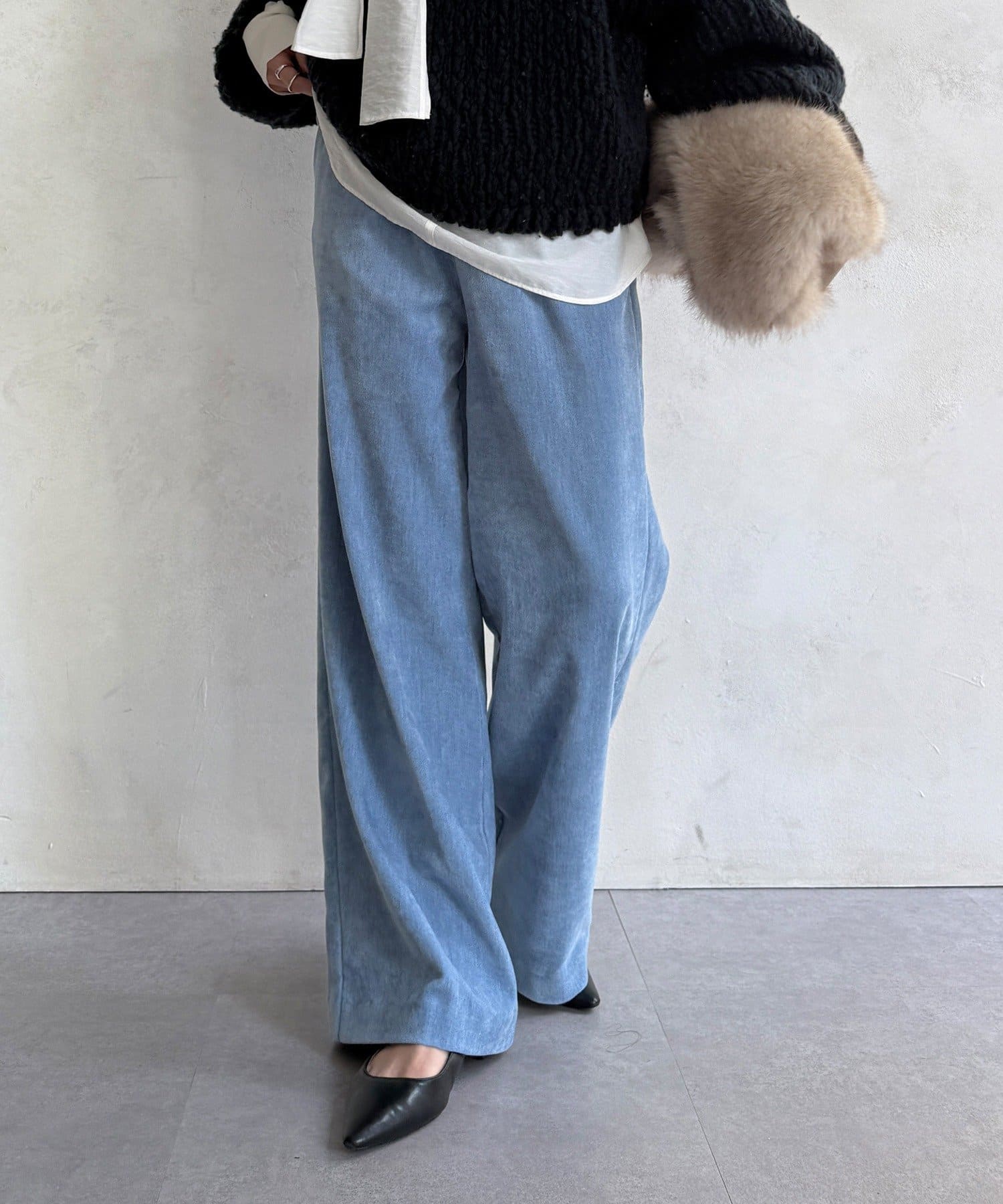 DOUDOU(ドゥドゥ) 【WEB限定】ワイドパンツ