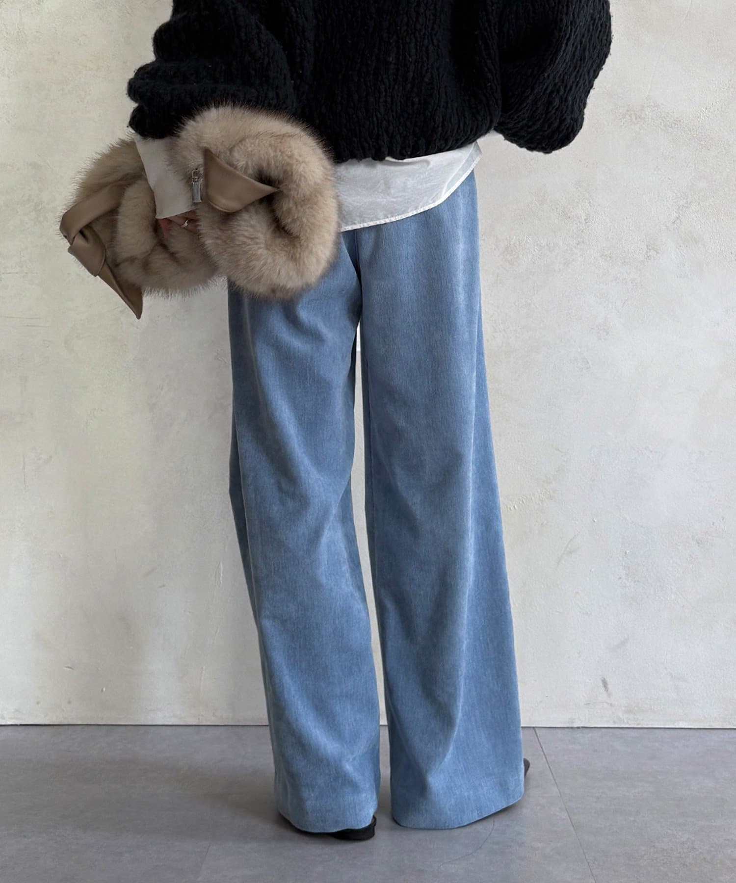 DOUDOU(ドゥドゥ) 【WEB限定】ワイドパンツ