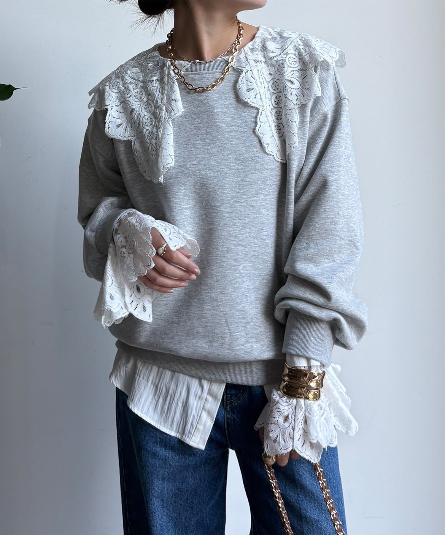 DOUDOU(ドゥドゥ) 【WEB限定】フォトプリントプルオーバー