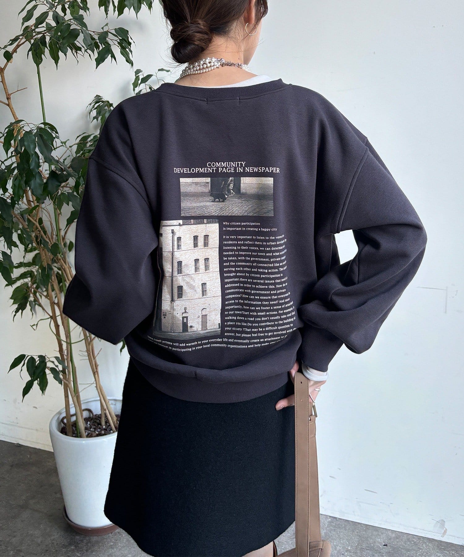 DOUDOU(ドゥドゥ) 【WEB限定】フォトプリントプルオーバー