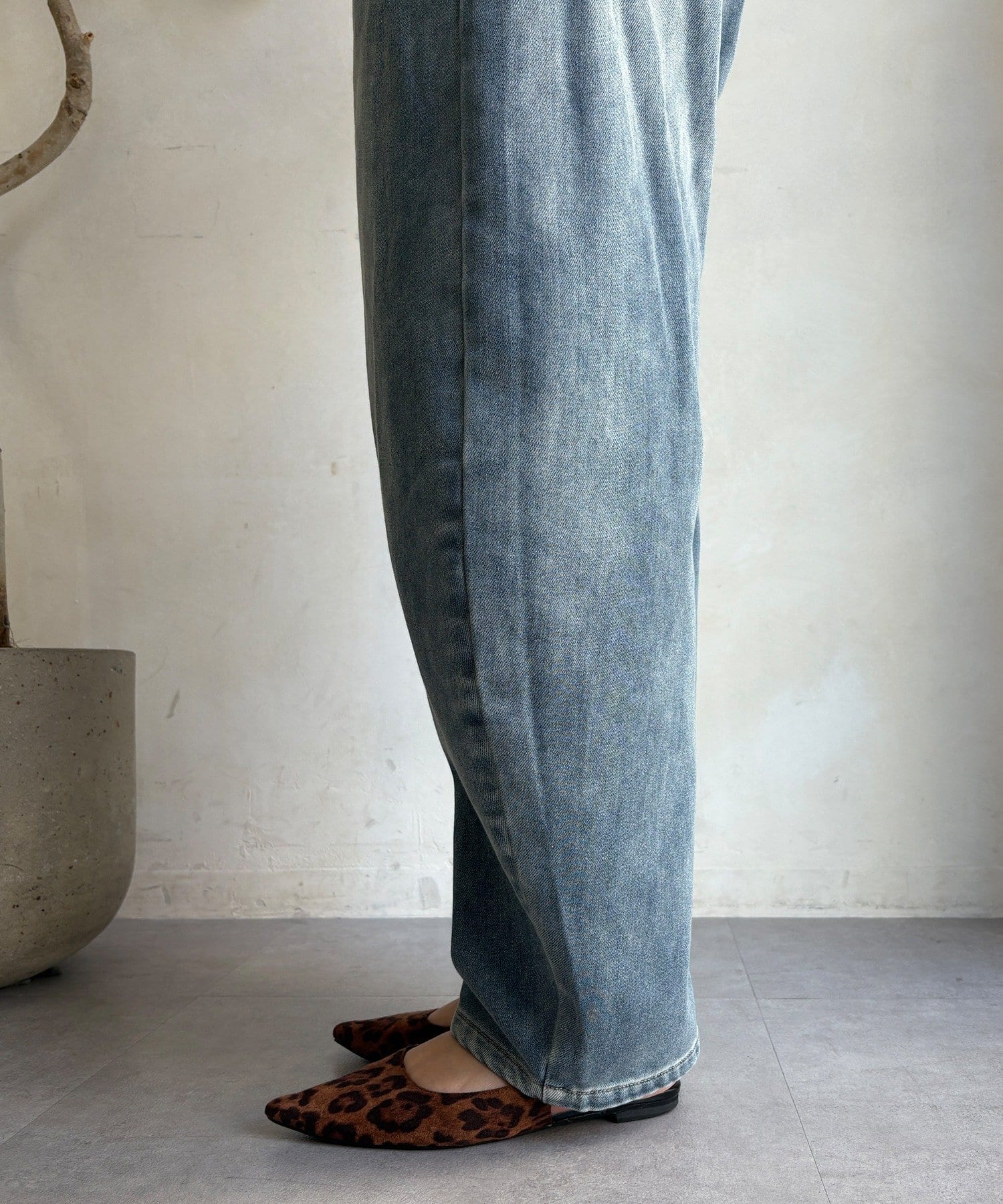 DOUDOU(ドゥドゥ) 【WEB限定】裏起毛デニム