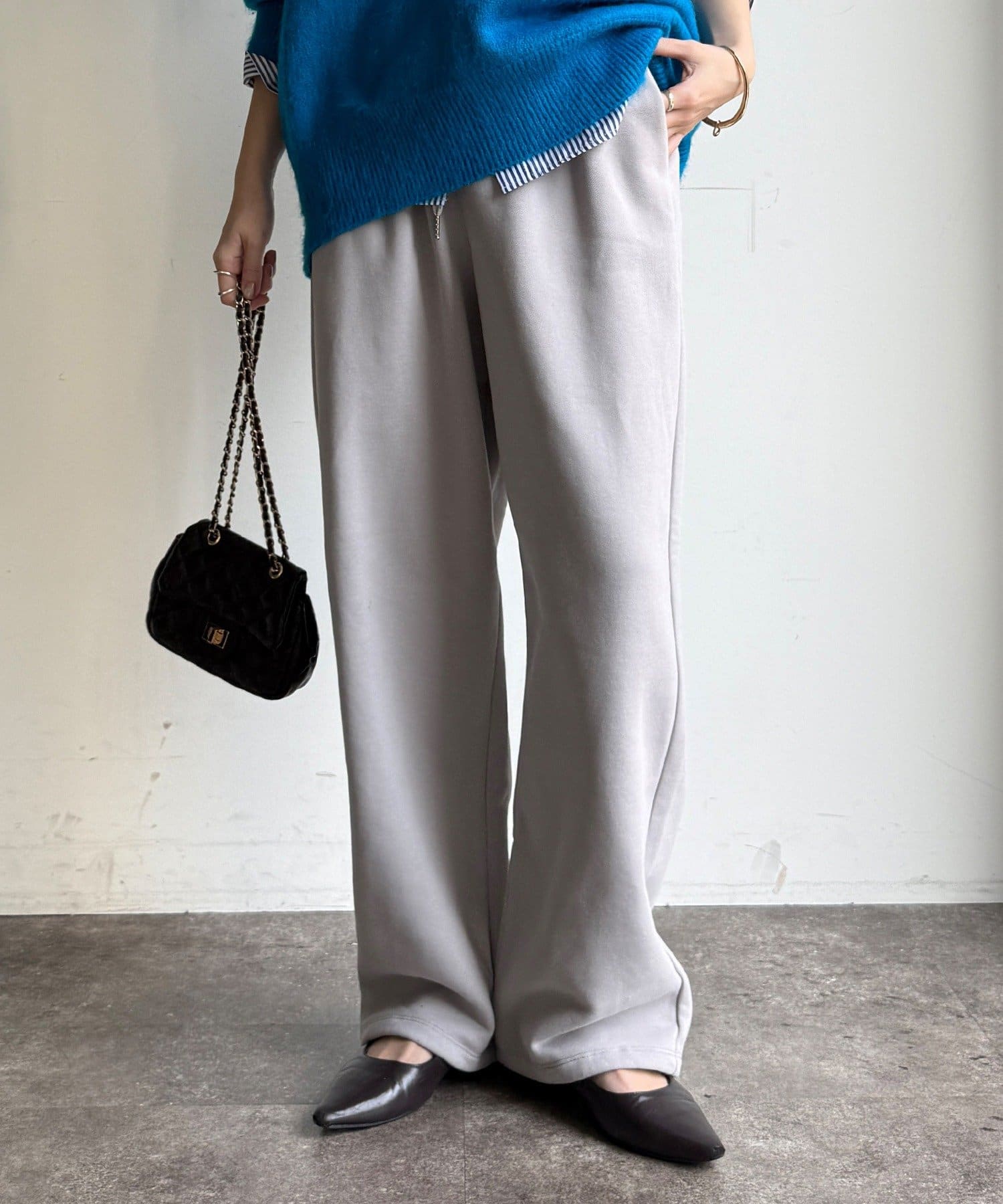 DOUDOU(ドゥドゥ) 【WEB限定】裏起毛スウエットパンツ