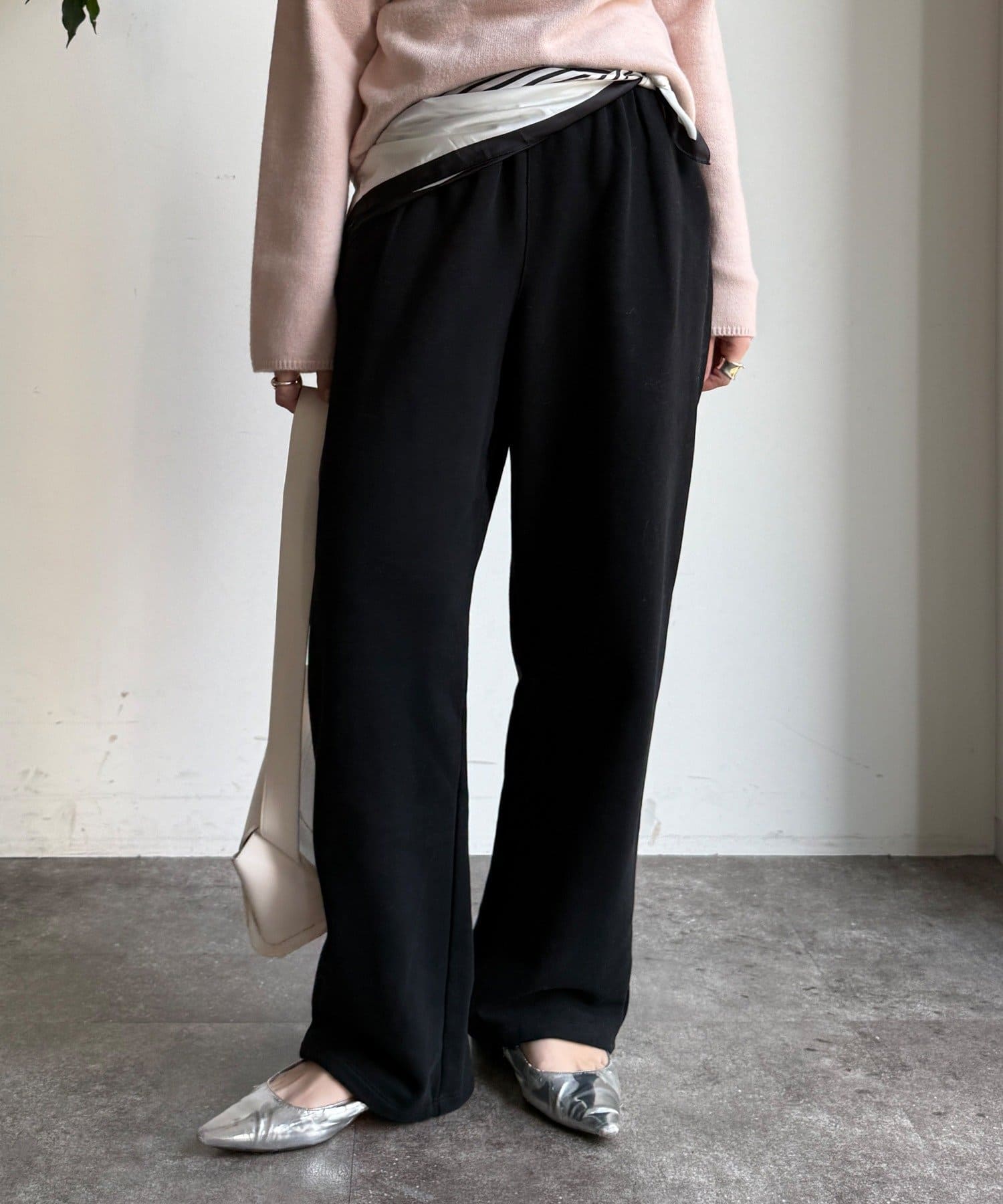 DOUDOU(ドゥドゥ) 【WEB限定】裏起毛スウエットパンツ