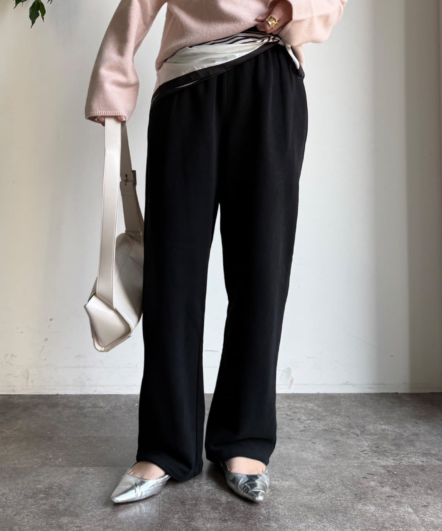 DOUDOU(ドゥドゥ) 【WEB限定】裏起毛スウエットパンツ