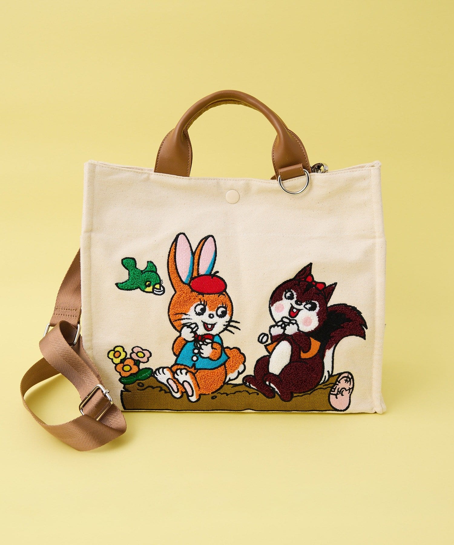 ear PAPILLONNER(イア パピヨネ) 【クッピーラムネ×ear】コラボコットントートバッグMサイズ