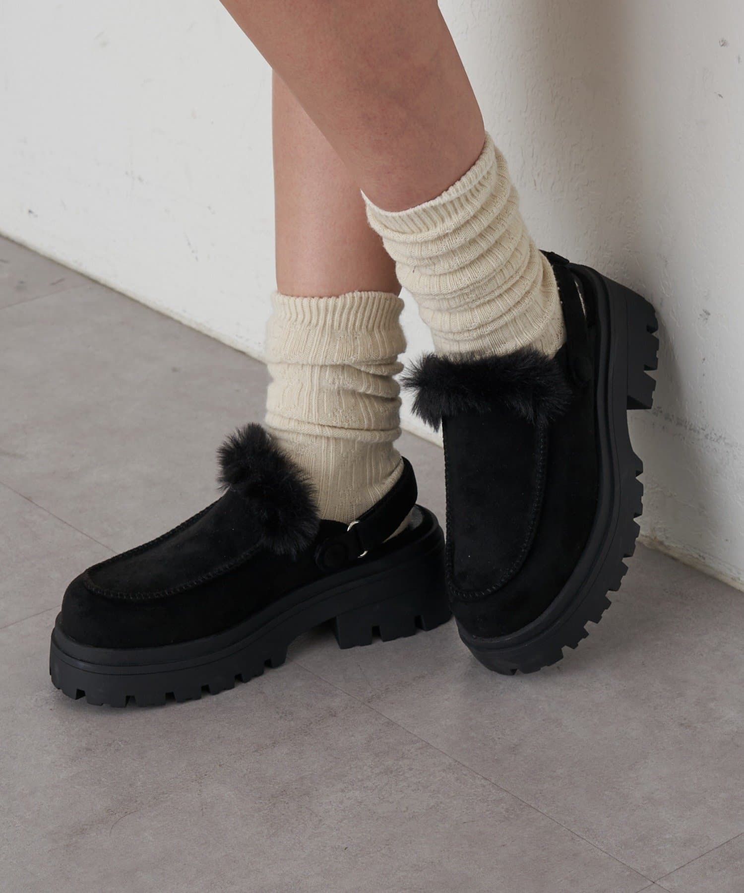 RAY CASSIN(レイカズン) ムートンスリッポン