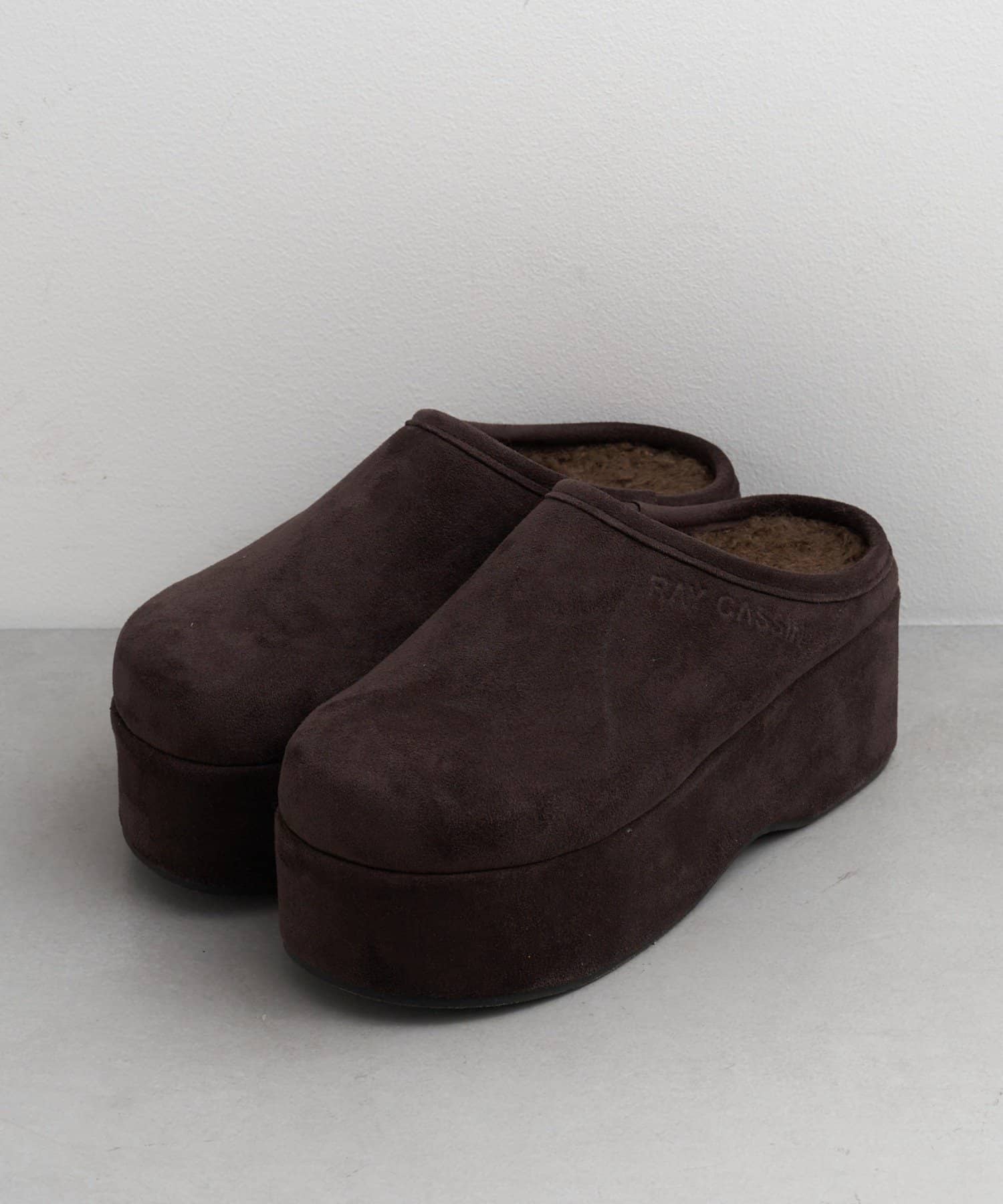 RAY CASSIN(レイカズン) 厚底ムートンスリッポン