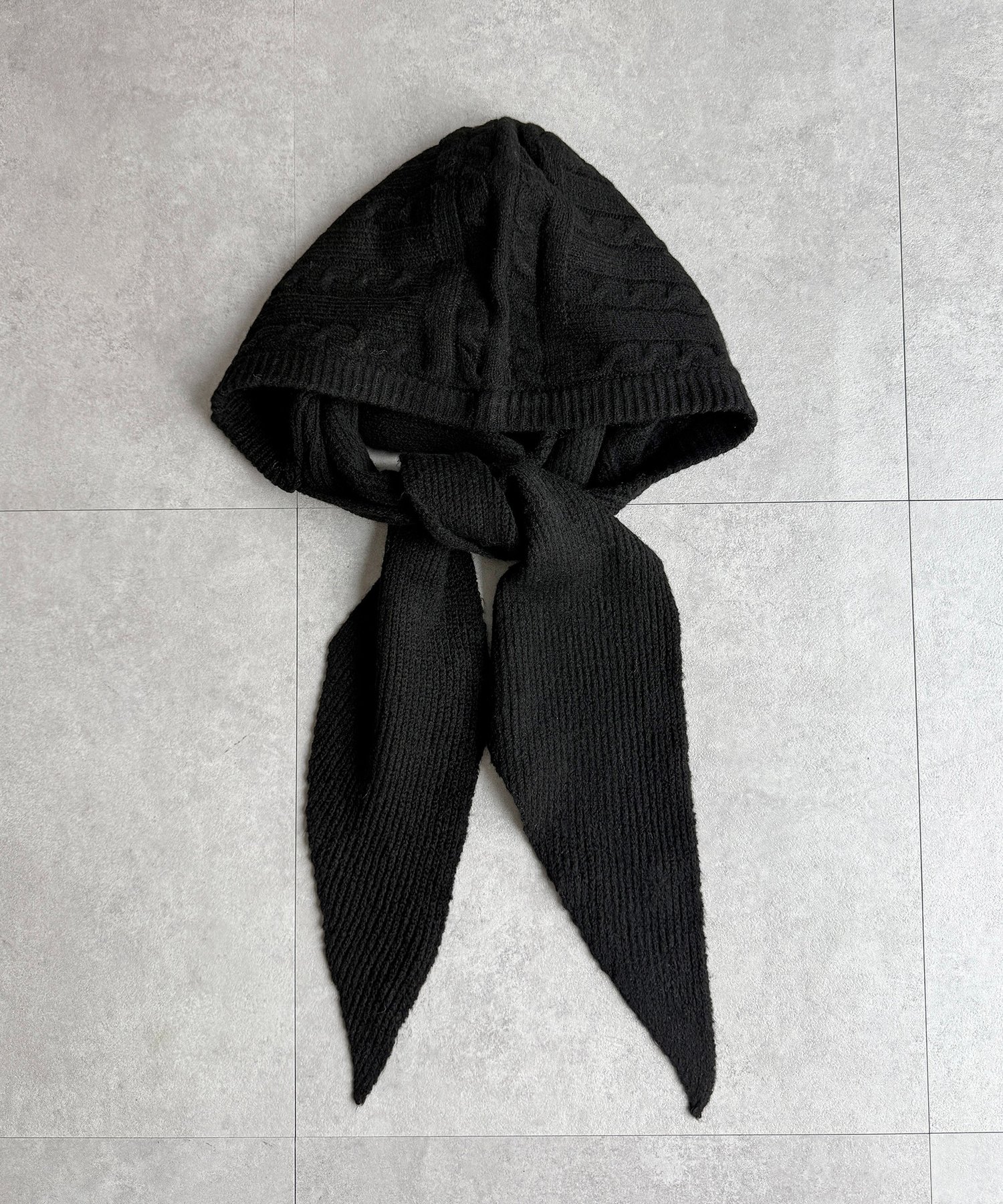 CPCM(シーピーシーエム) フード付きニットマフラー