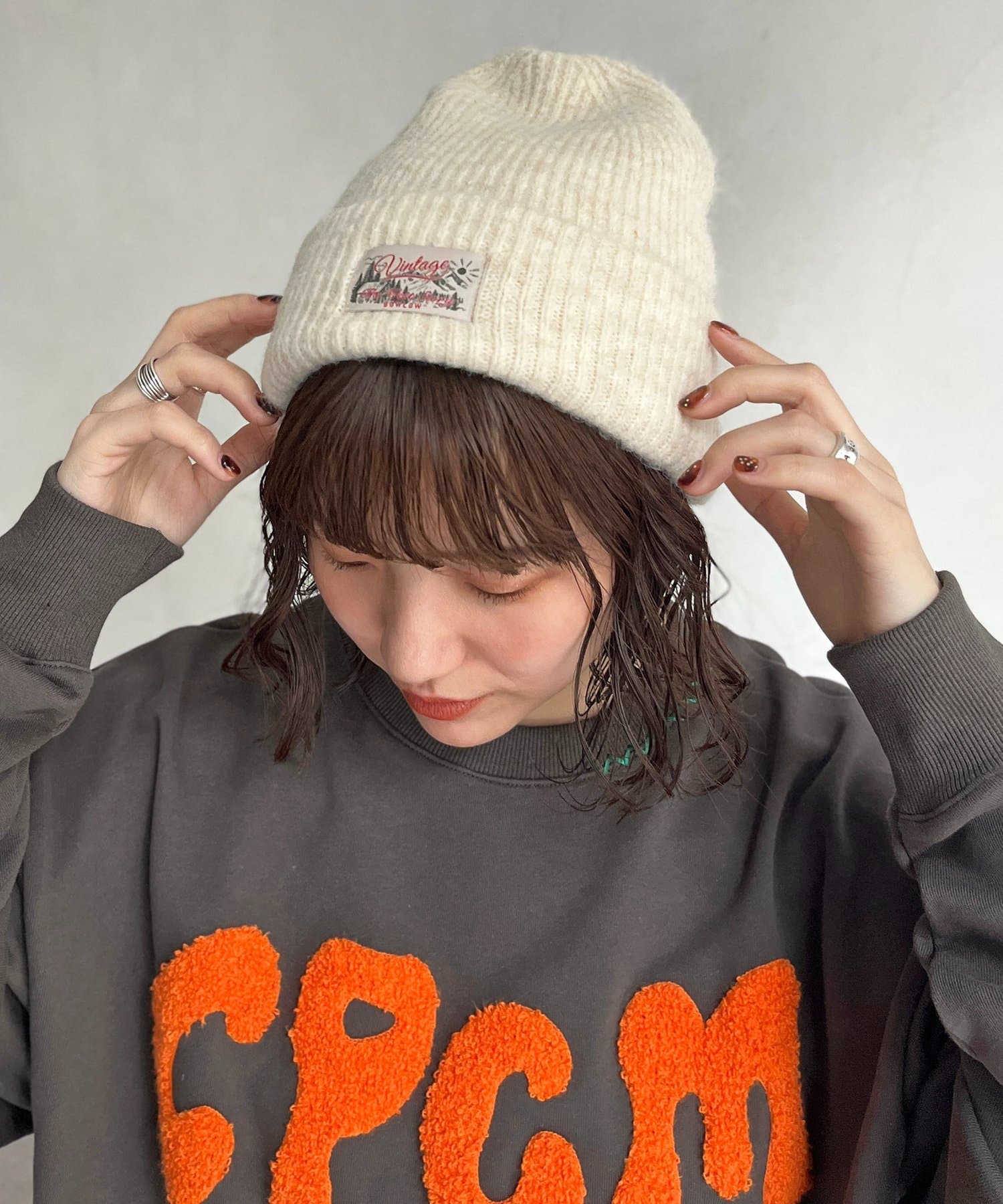 CPCM(シーピーシーエム) MIX糸ニット帽