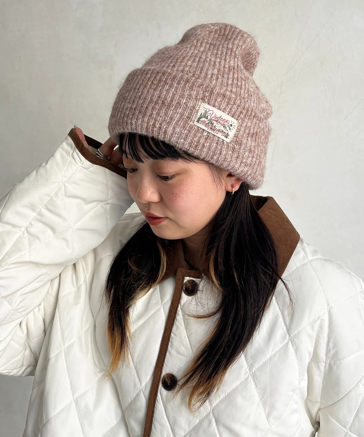 CPCM(シーピーシーエム) MIX糸ニット帽