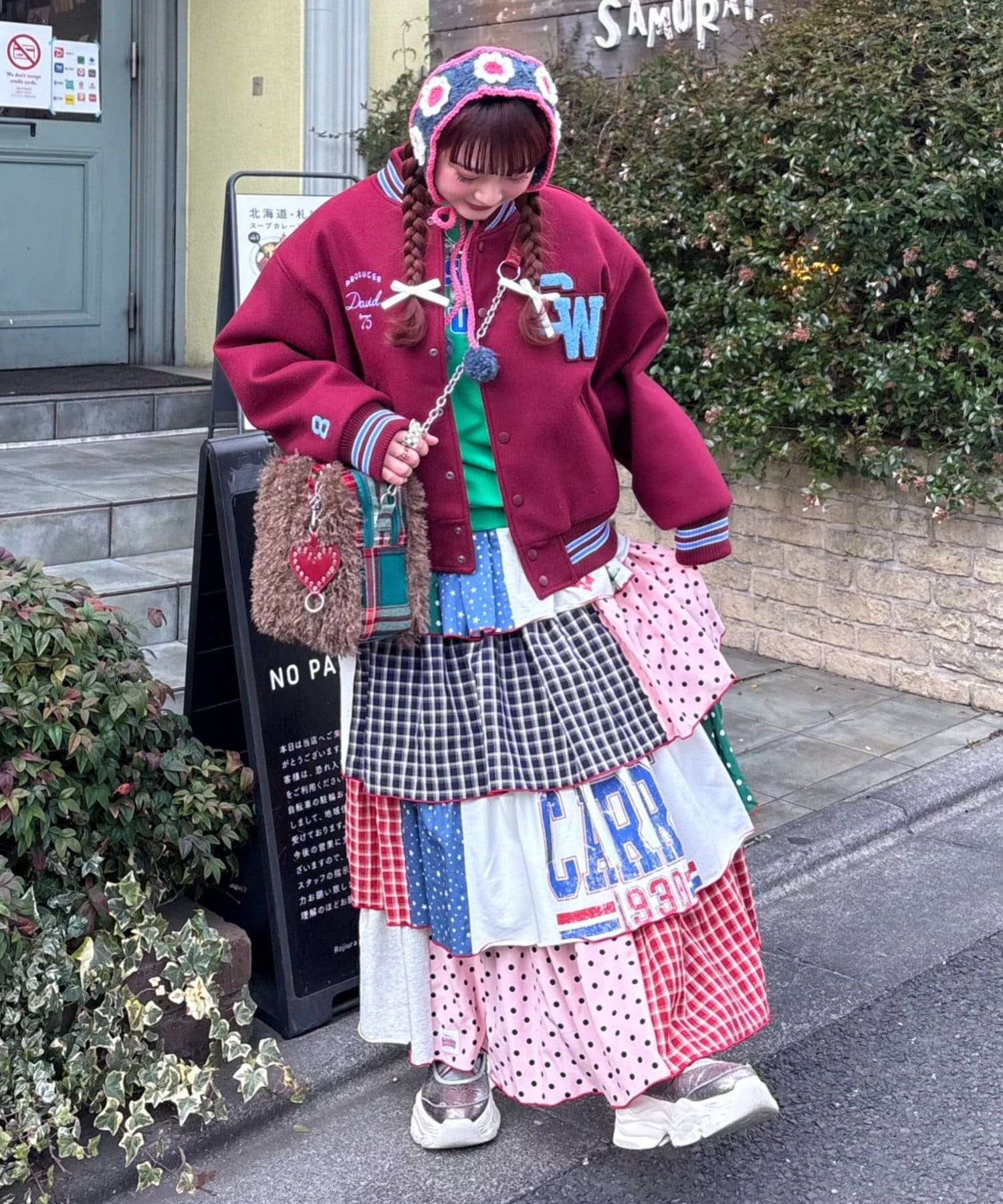 CIAOPANIC TYPY(チャオパニックティピー) ◇新色追加決定◇【himaコラボ】【HELLO.SANFRANCISCO/ハローサンフランシスコ】パッチワークティアードスカート