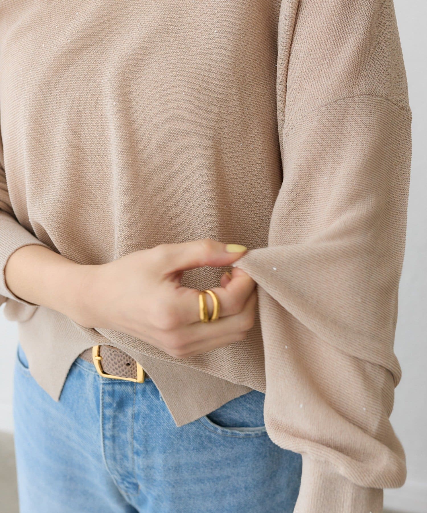 RIVE DROITE(リヴドロワ) 【華やかな煌めき】ペーパースパングルニット