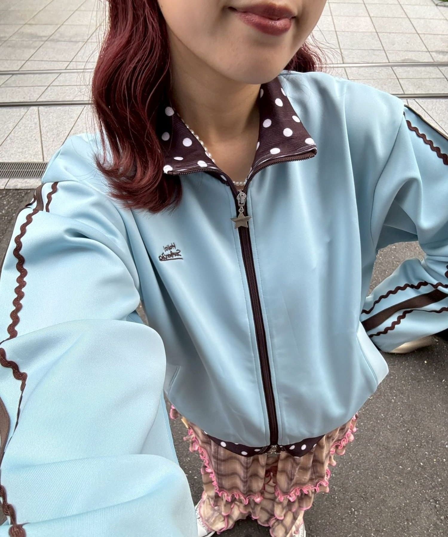 CIAOPANIC TYPY(チャオパニックティピー) ◇12/24＆25限定予約◇【momoコラボ】【HELLO.SANFRANCISCO/ハローサンフランシスコ】配色トラックジャケット