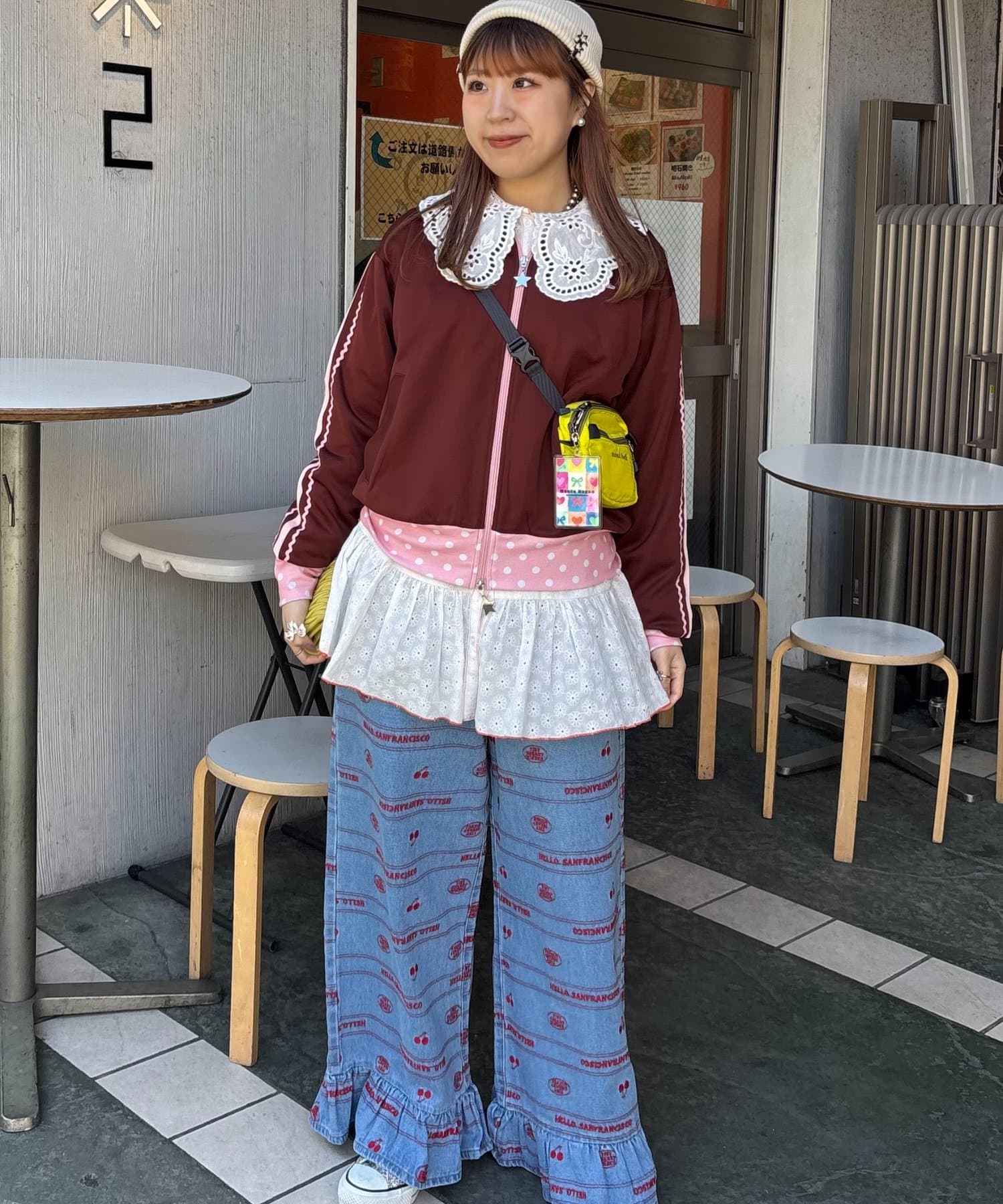 CIAOPANIC TYPY(チャオパニックティピー) ◇新色追加決定◇【momoコラボ】【HELLO.SANFRANCISCO/ハローサンフランシスコ】配色トラックジャケット