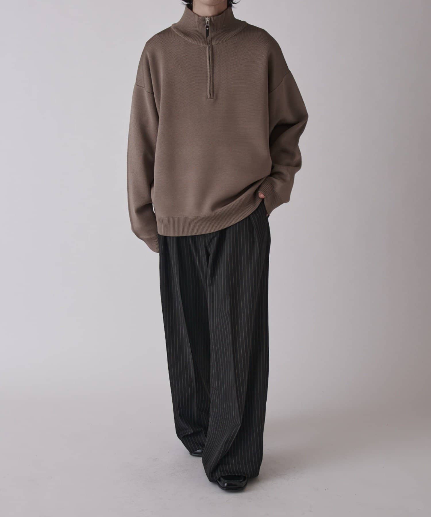 Lui's(ルイス) VISミラノリブハーフジップ