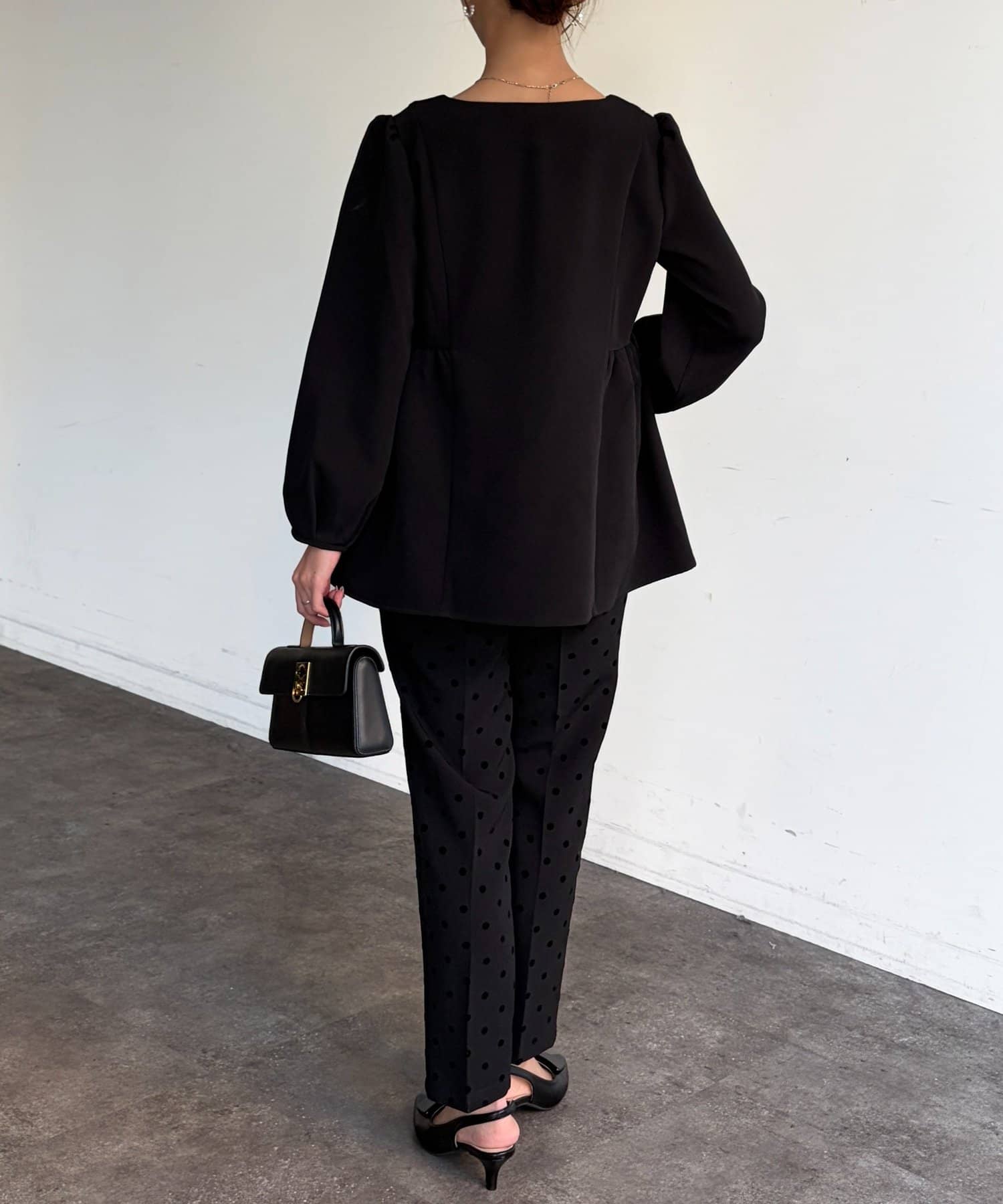 Chez toi(シェトワ) 【セレモニー対応可】ペプラムブラウス