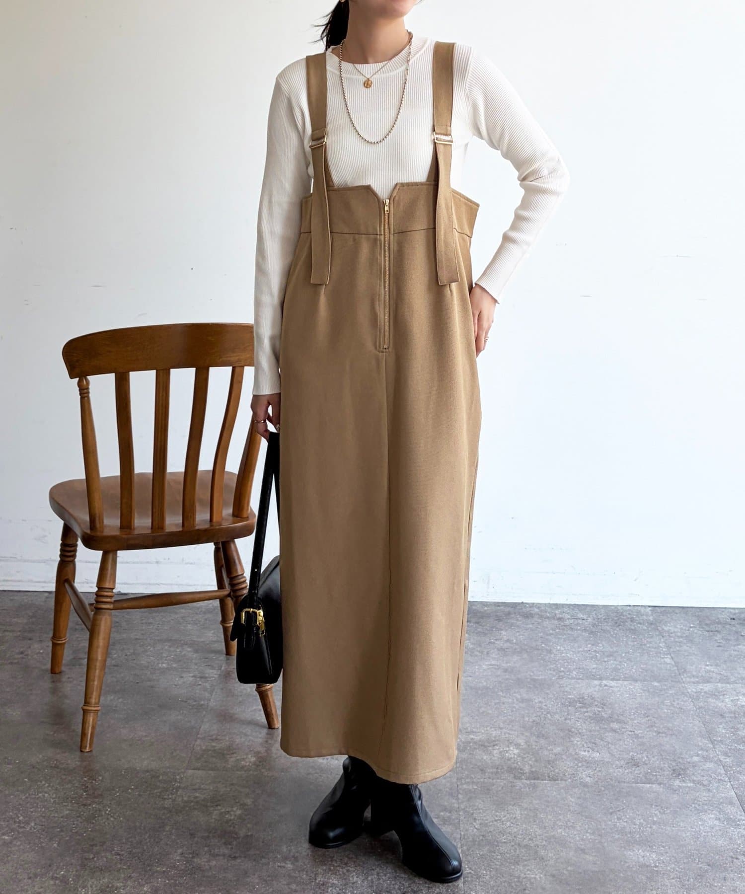 Chez toi(シェトワ) ジャンスカSETニットプルオーバー