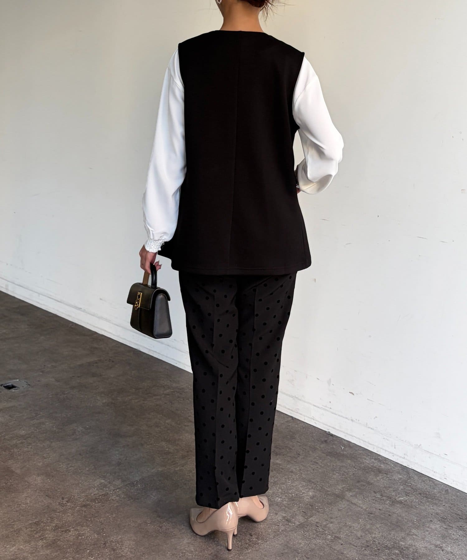 Chez toi(シェトワ) タックペプラムダンボールベスト