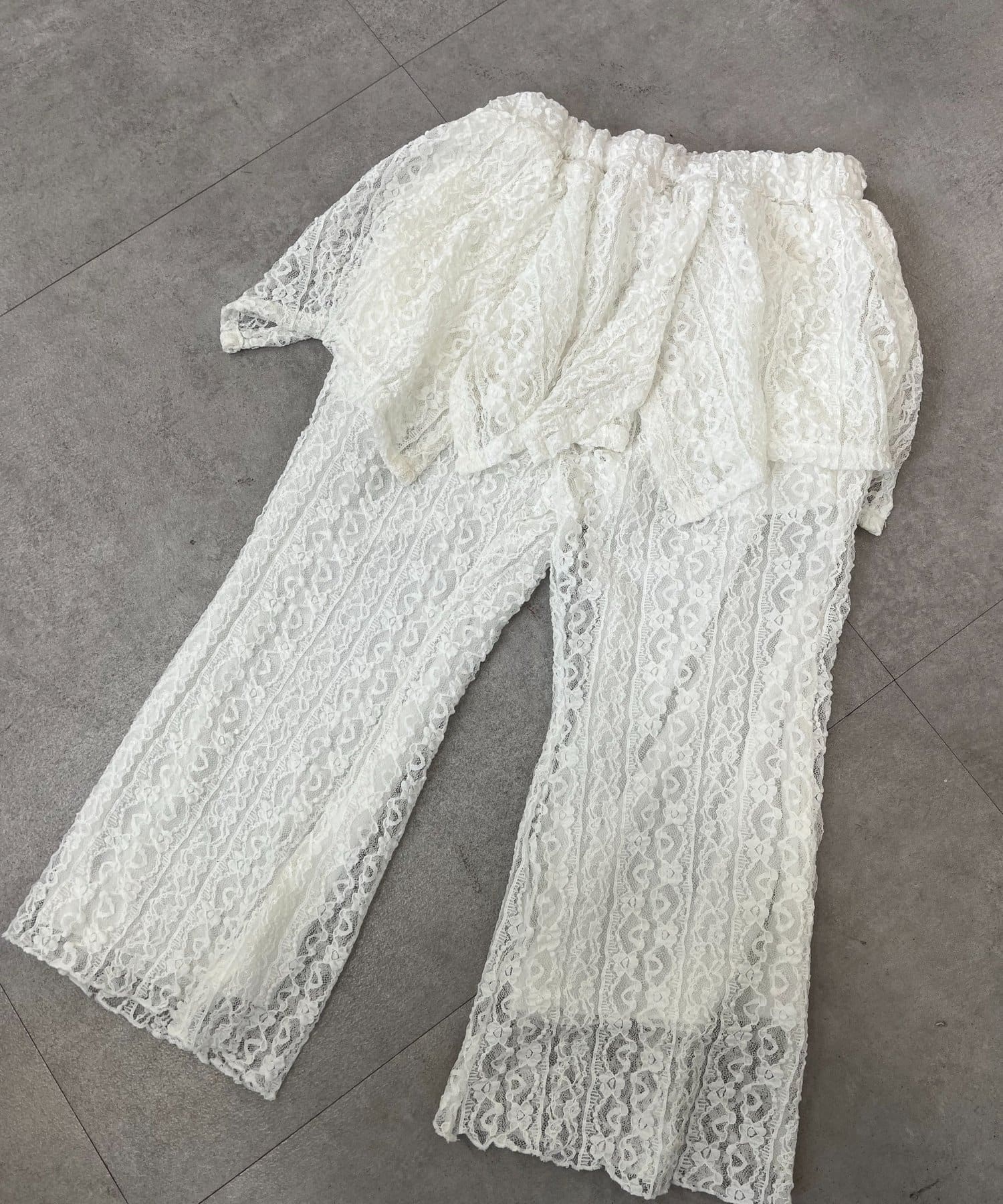 CIAOPANIC TYPY(チャオパニックティピー) 【KIDS】レースヘムラインレイヤードパンツ≪ジュニアサイズあり≫