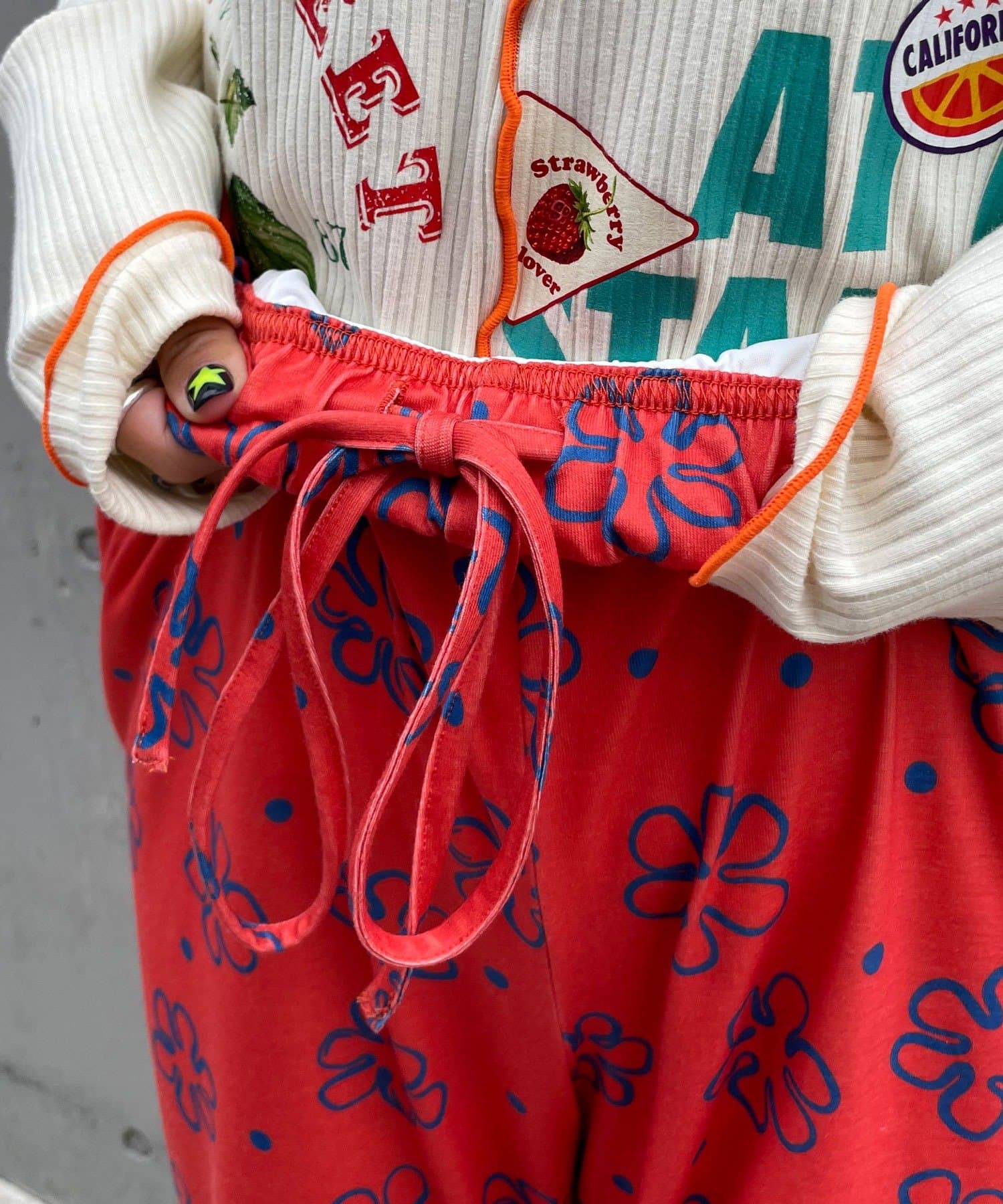 CIAOPANIC(チャオパニック)  【こざる(＠０_0kozaru)企画】【HELLO.SANFRANCISCO/ハローサンフランシスコ】アシメスカートSETフレアパンツ